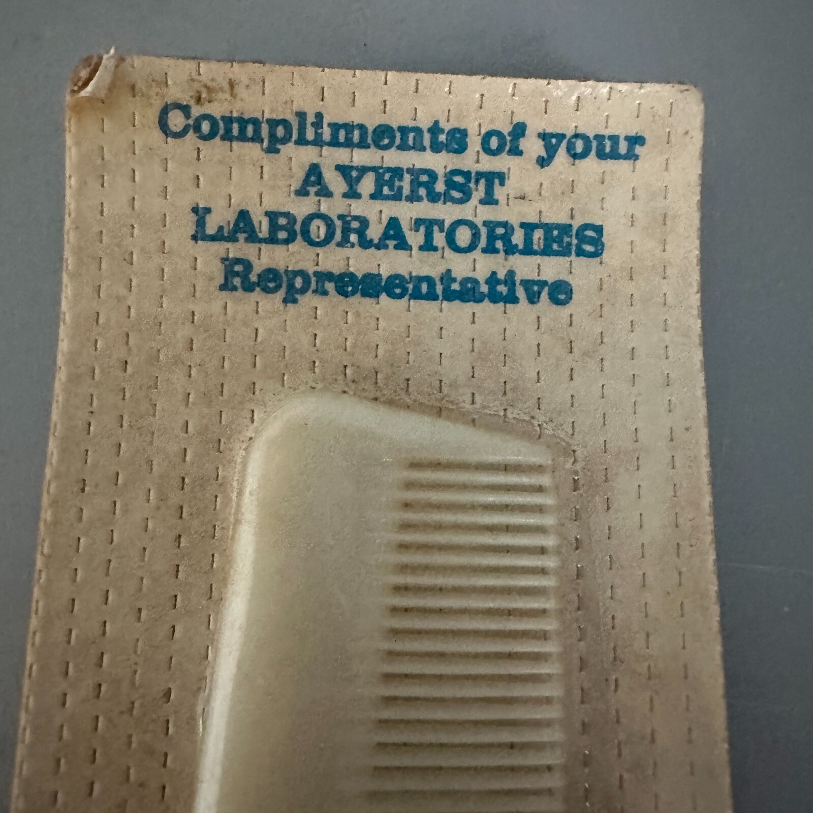 Fluothane Ayerst Laboratories Hair comb promotion collectible NOS