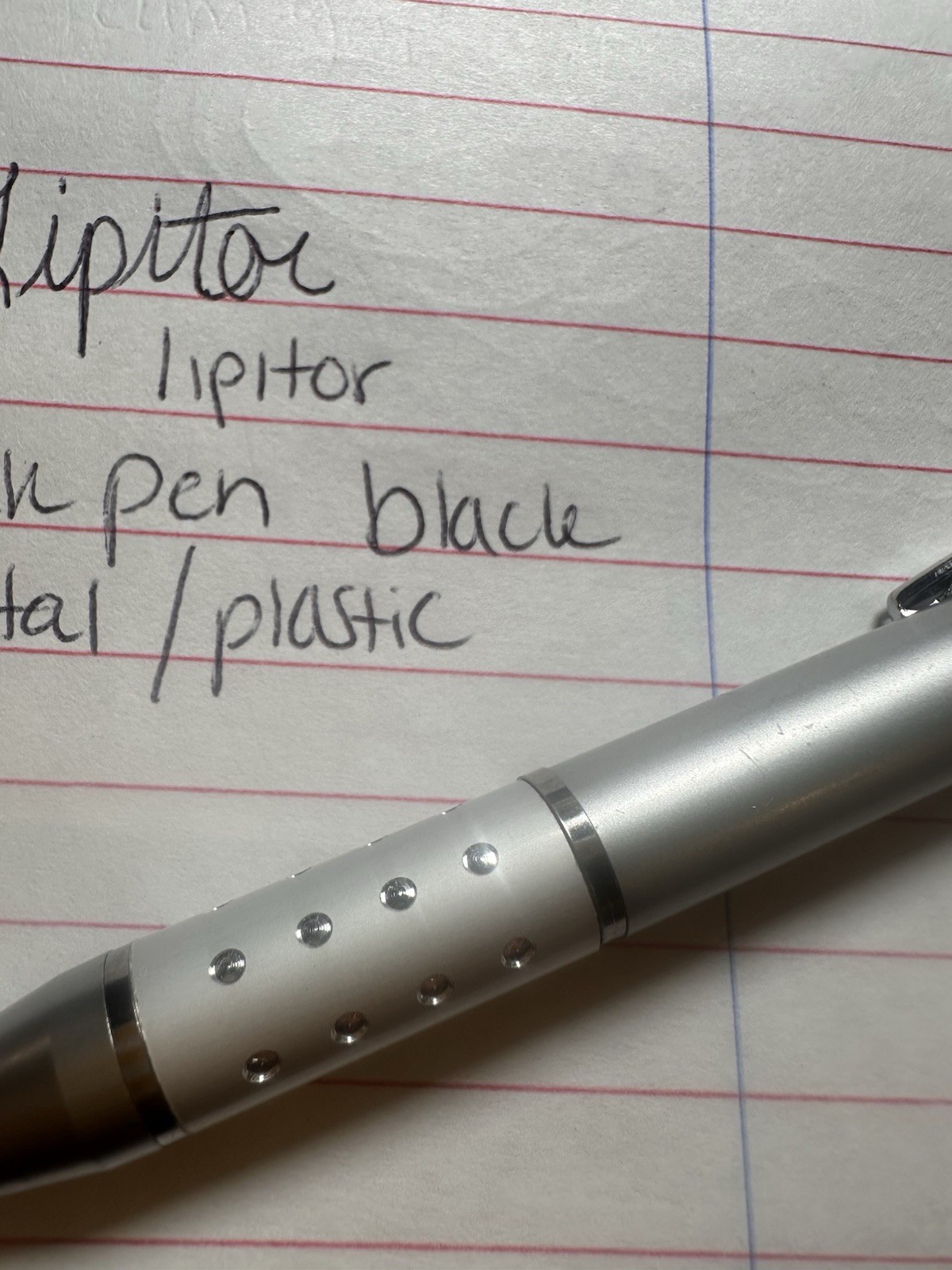 Lipitor Drug Rep Collector Promo Pen Black Ink