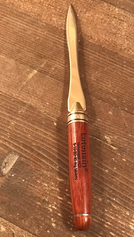 Lotensin Pharmaceutical Drug Rep Letter Opener 6 1/2” Long