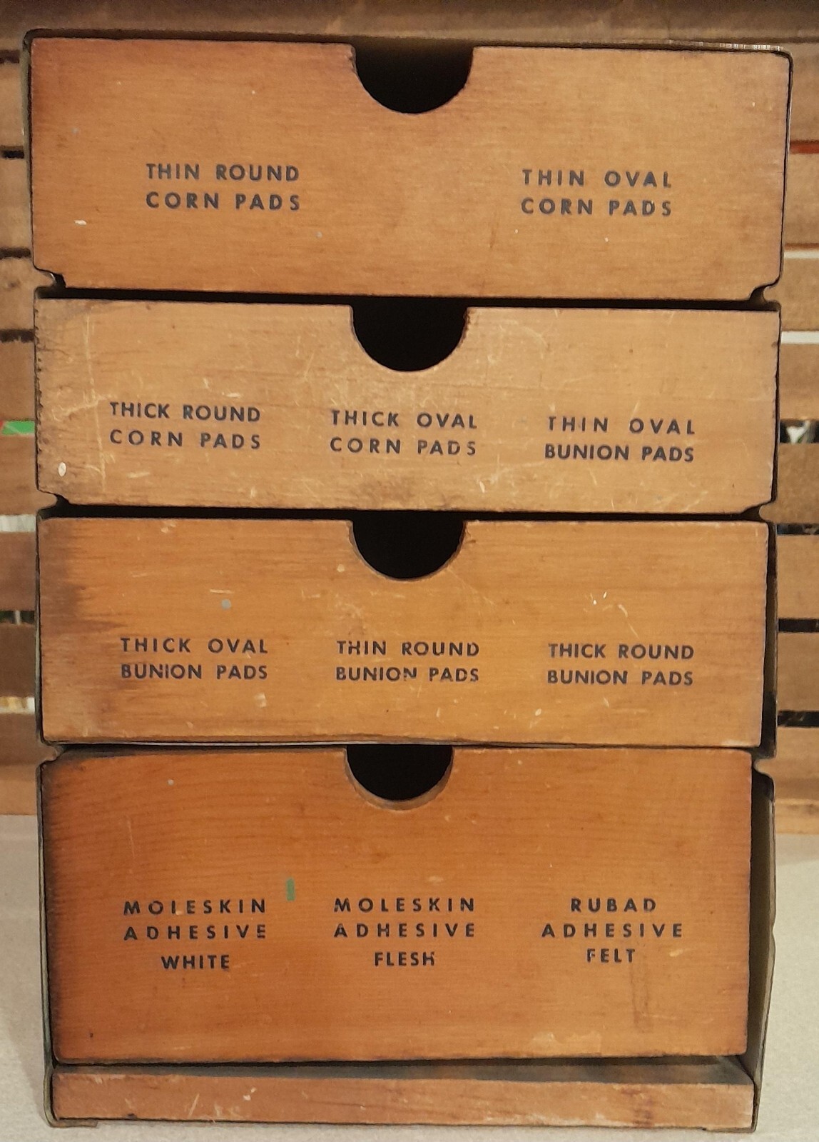 vintage sore feet medical store display JOHNSON & JOHNSON ca.1949 CORN & BUNION