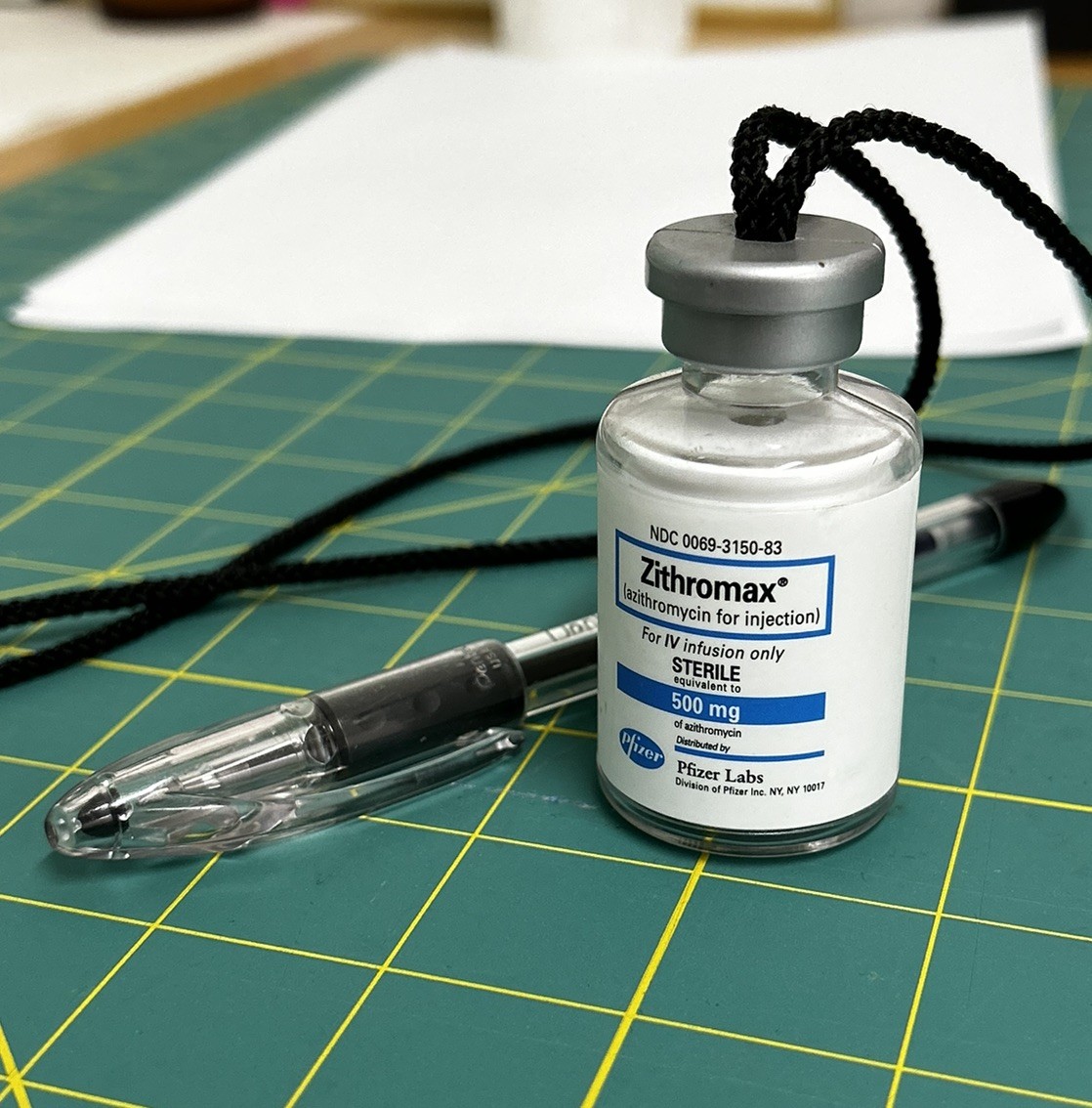 Vintage Prizer Labs Pharmaceutical Advertisement Promo Pen Topper