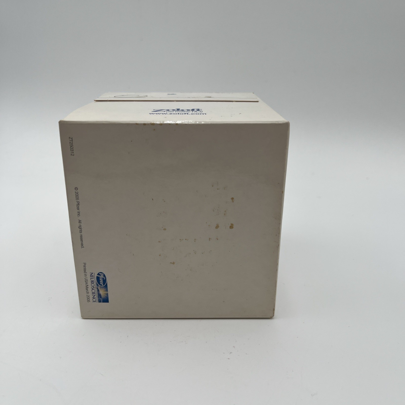 Rare Zoloft Tissue Box Pharmaceutical Drug Rep Promotional Swag Pfizer