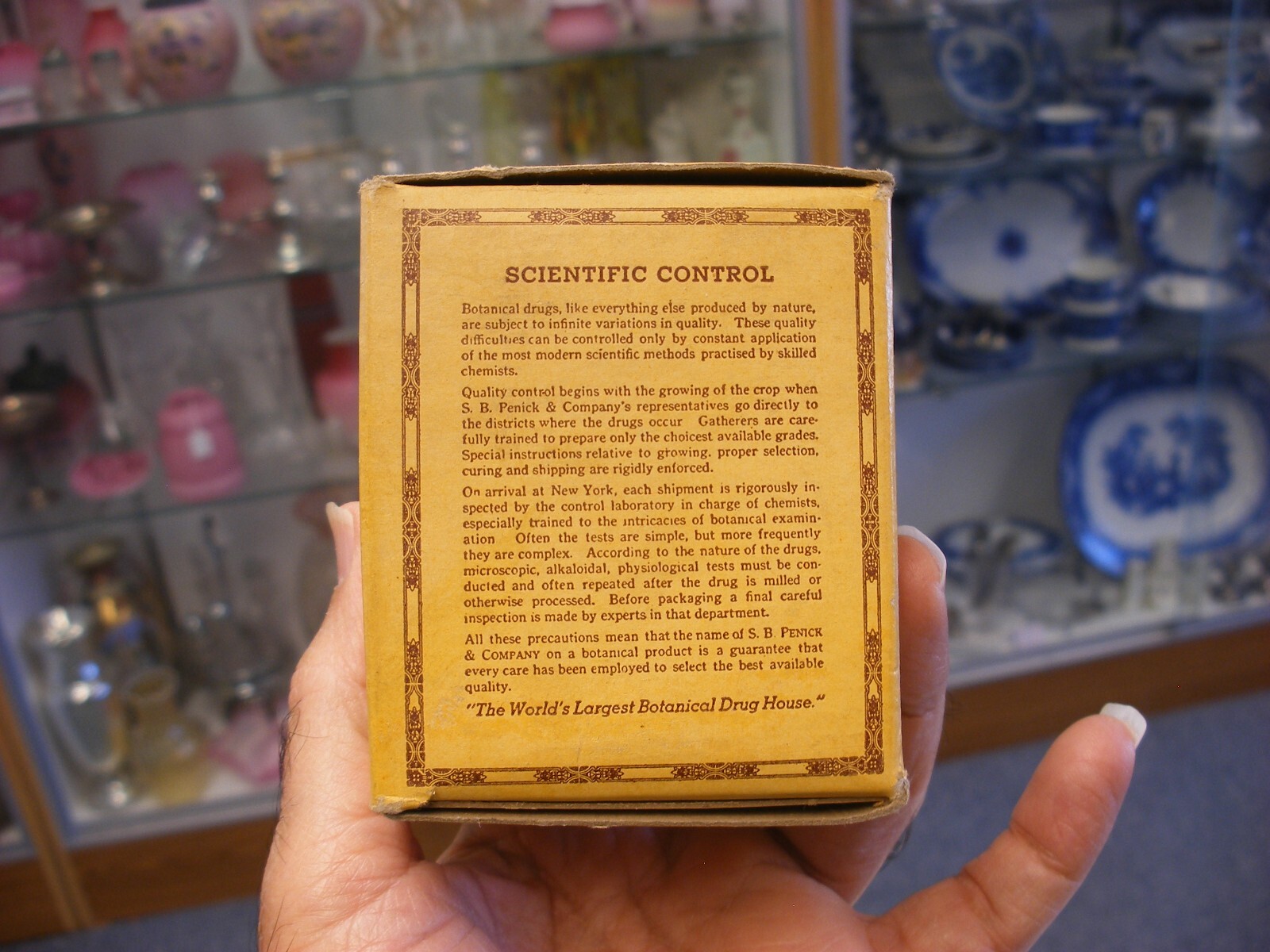 Vtg Medical Remedy Pharmacy Quack Cure – Anise Seed S. B. Penick Co. – Empty