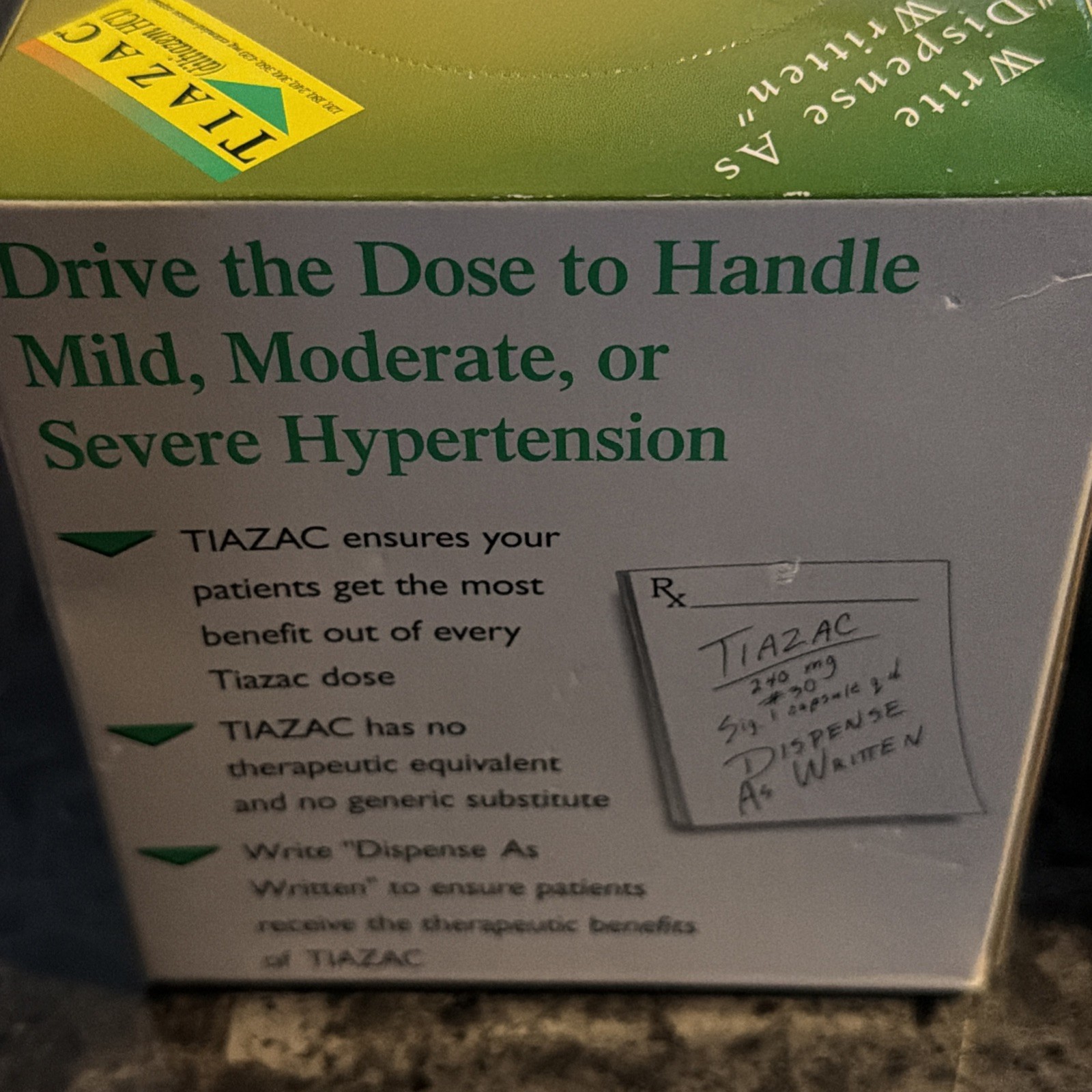 Forrest Pharma/Sankyo Pharma Tiazac Tissue Box Unopened Drug Rep Promo 2000s Lot
