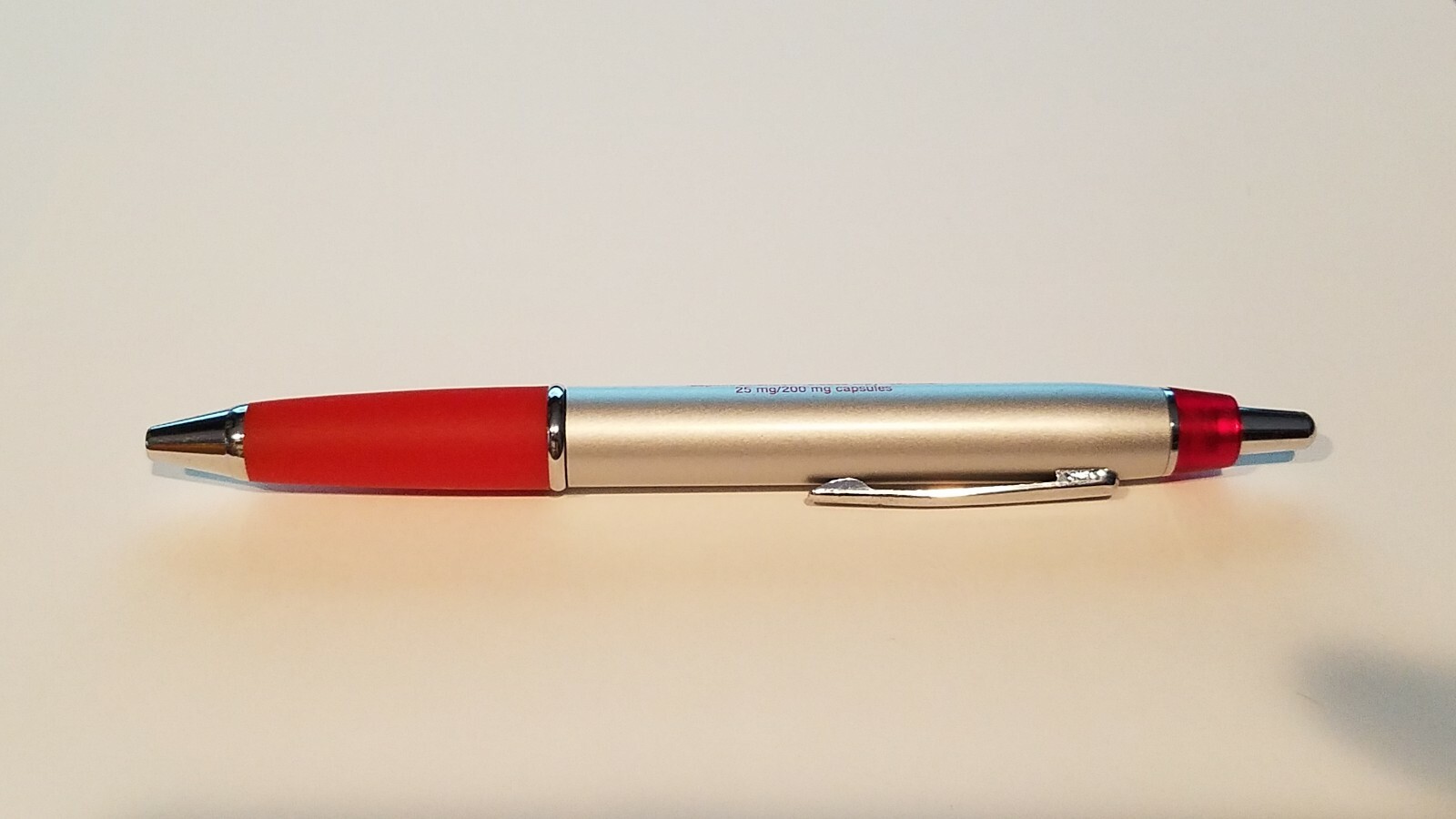 Aggrenox Drug Rep Pharmaceutical Click RARE HTF METAL PEN Promo New