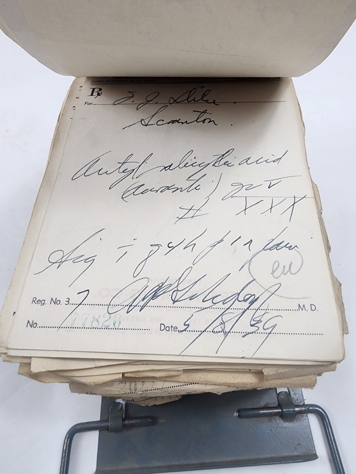 Prescription Atlas Rx Pad Paper Apothecary Druggist Pharmacy Medicine 1939