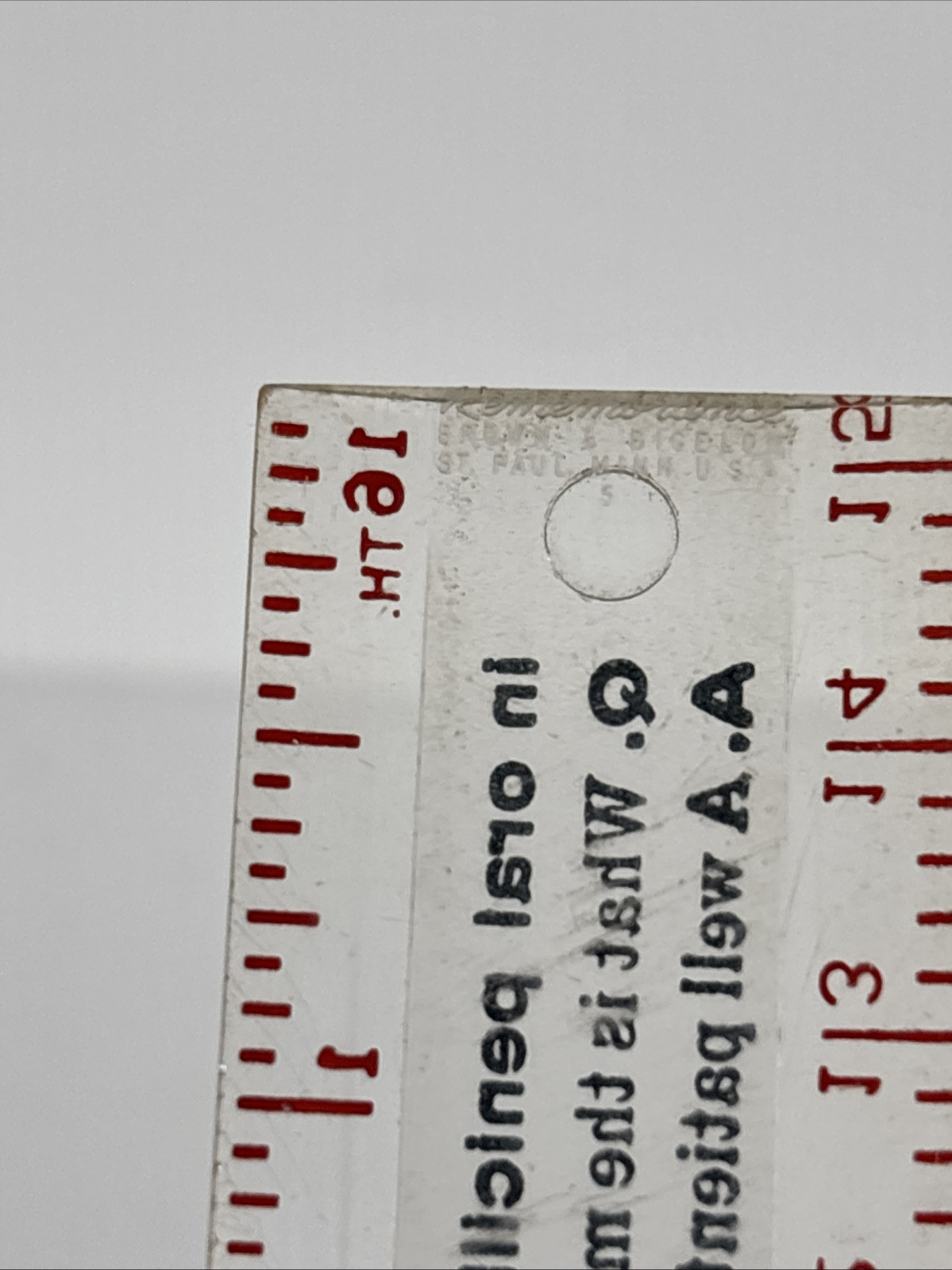 VTG Rare Squibb Pentids Penicillin Therapy Ruler/ magnifier Advertising