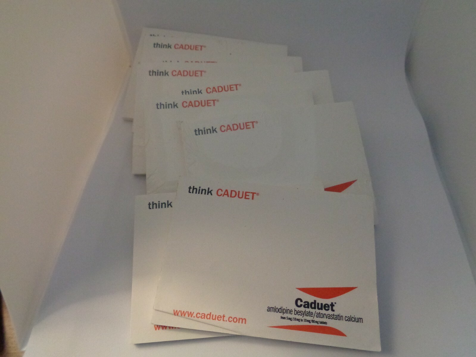 9 Packs PFIZER CADUET Pharmaceutical Drug Rep Advertising POST IT NOTES 2005