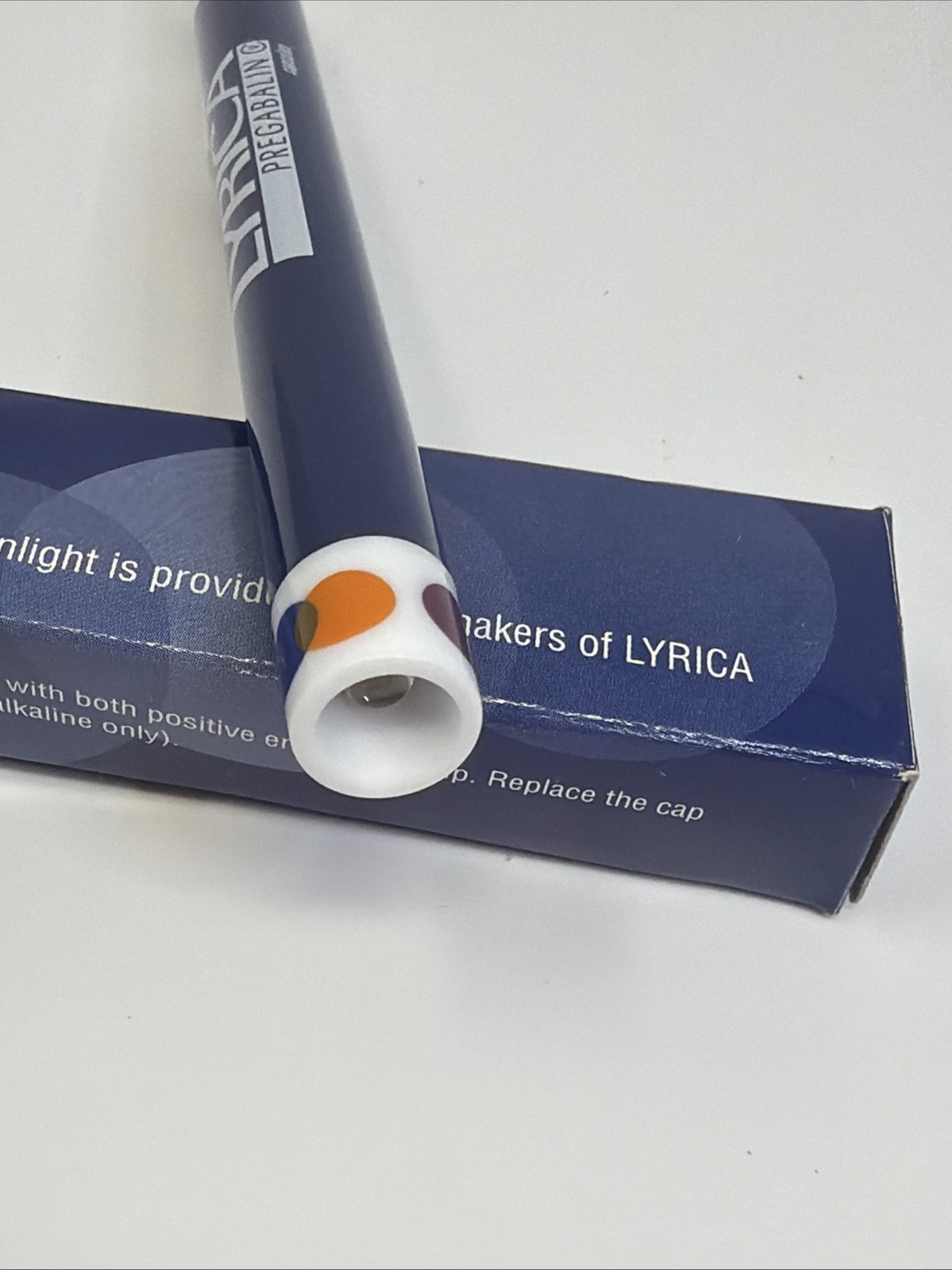 Vintage Pharmaceutical Promotional Pen Light Flashlight Lyrica Pregabalin