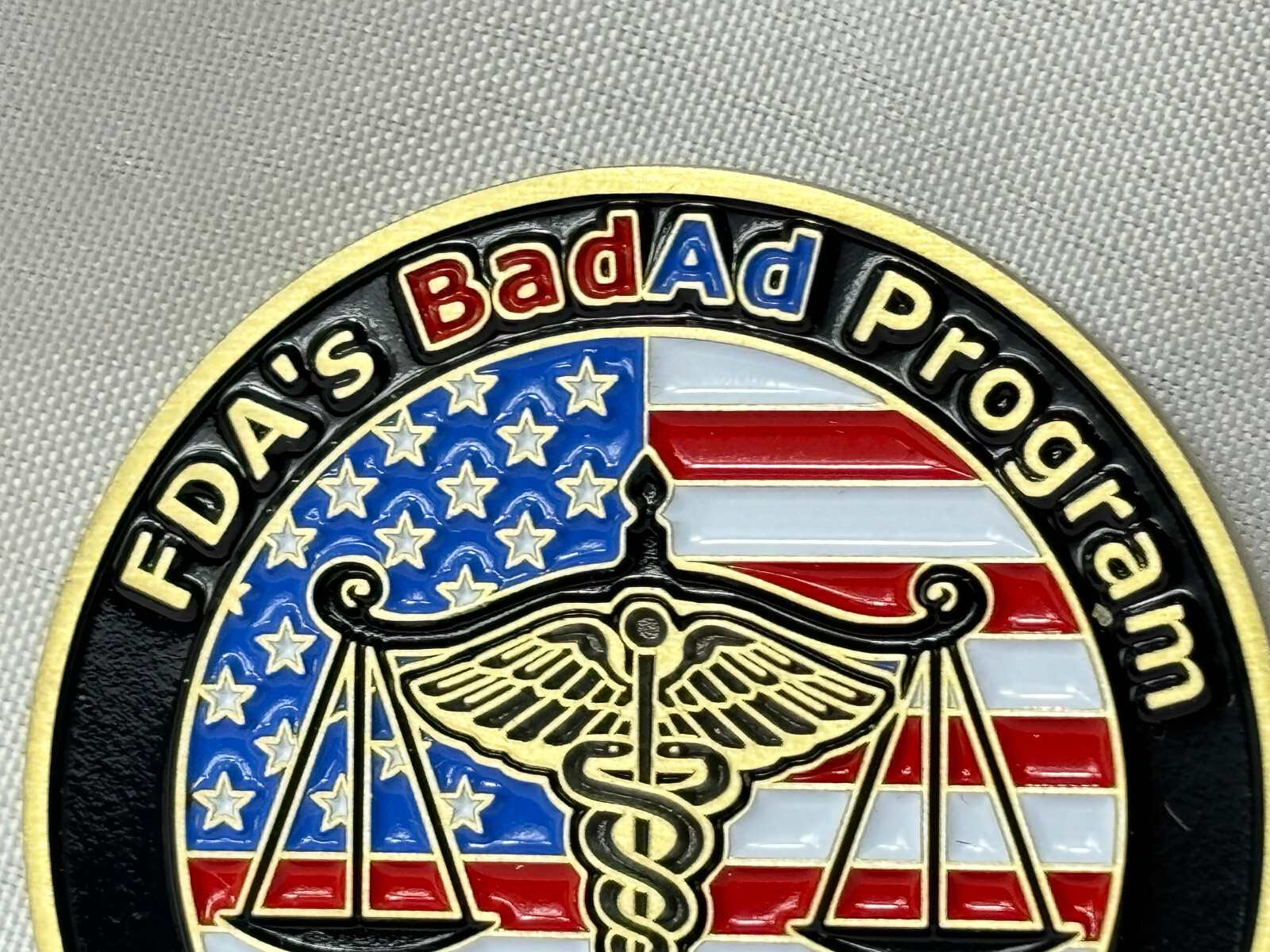 FDA’s BadAd Program Challenge Coin Office Of Prescription Drug Promotion