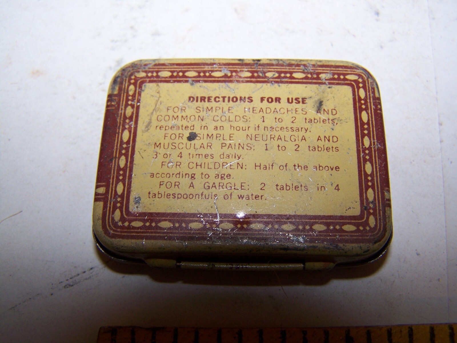 McKesson ASPIRIN TABLETS TIN Vintage Medicinal Tin Container w asprin