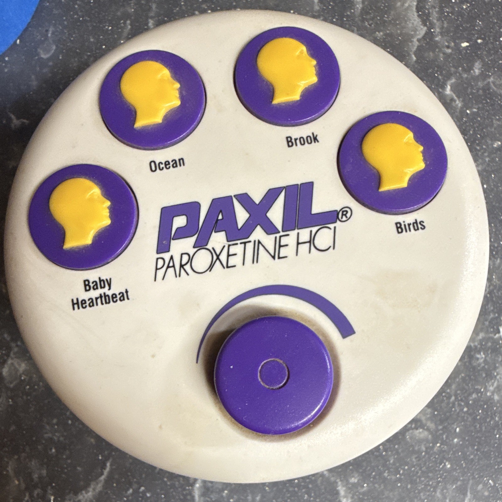 Paxil Paroxetine HCl Promotional Sound Button Machine – Ocean Brook Birds