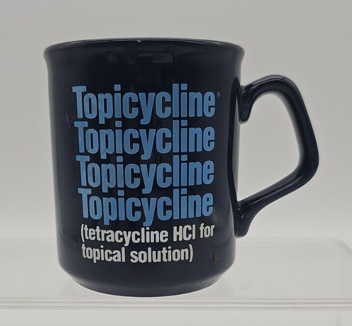 Vintage Topicycline Pharmaceutical Drug Advertising Promotional Cup Mug England