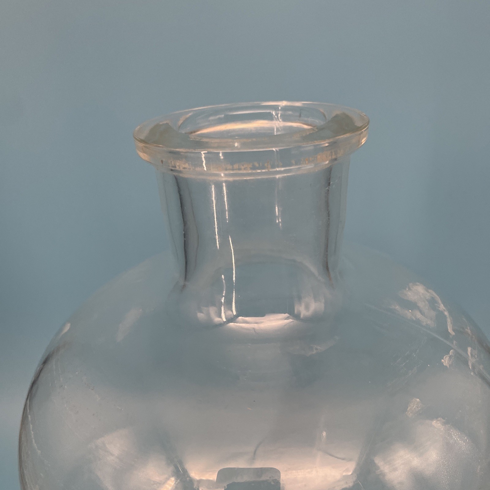Pyrex Clear Glass Science Labware Bottle Hand Blown Apothecary 11” Tall