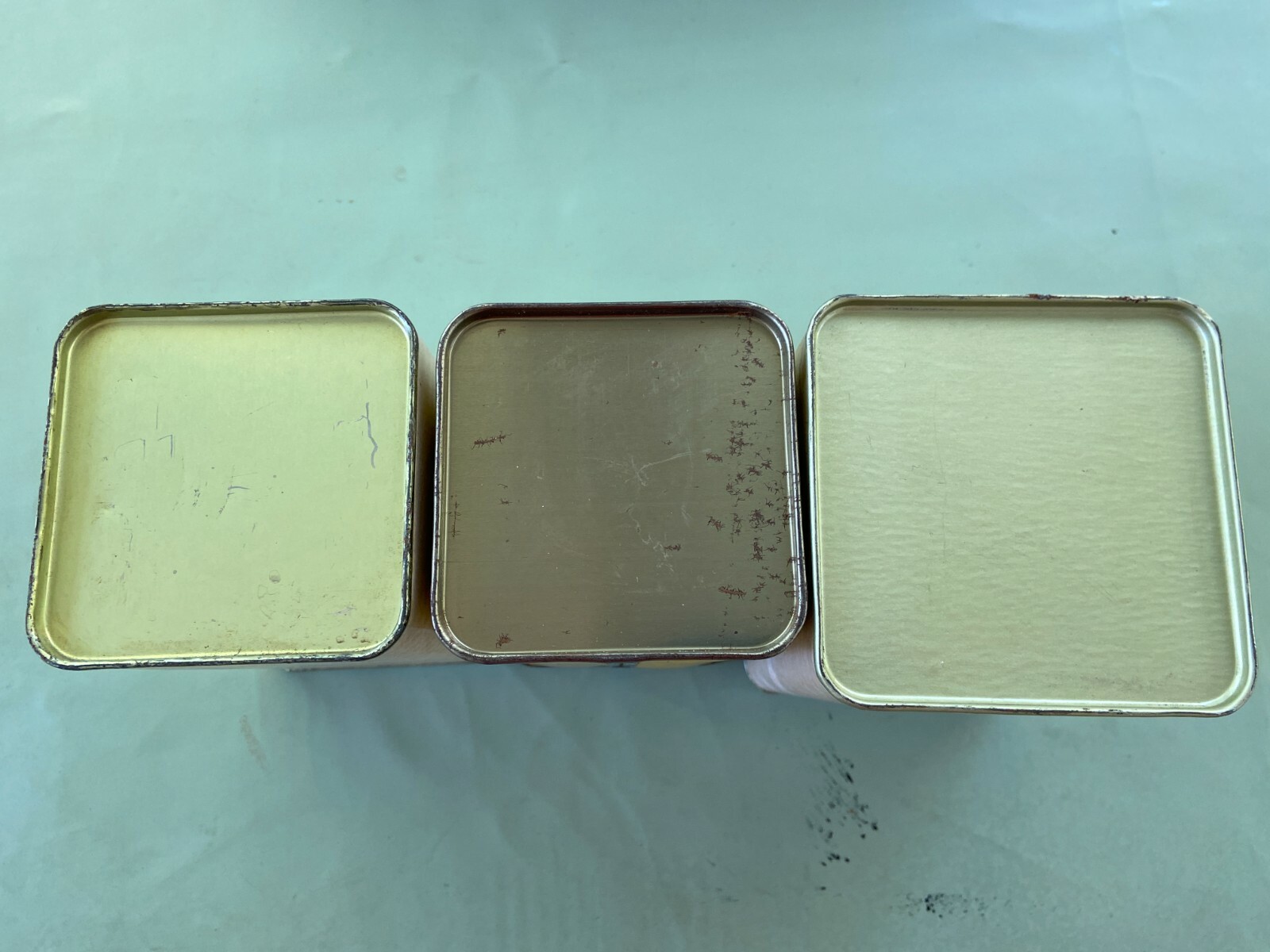 3 VINTAGE PENICK TIN CARDBOARD MEDICAL APOTHECARY PHARMACEUTICAL POWDER ALOES