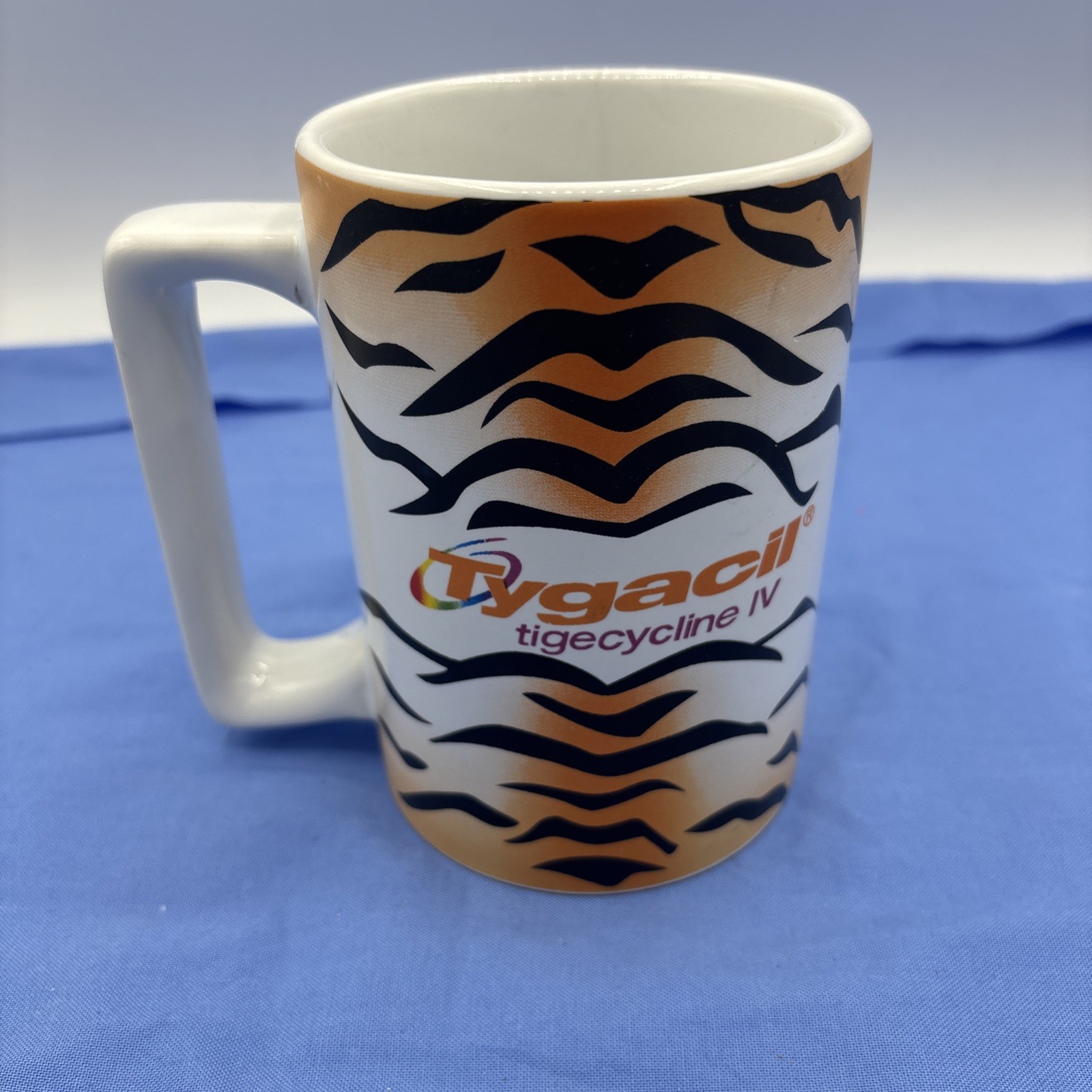 Tygacil Coffee Mug Wyeth Pharma Drug Rep Promo Advertising Rare VTG 14oz