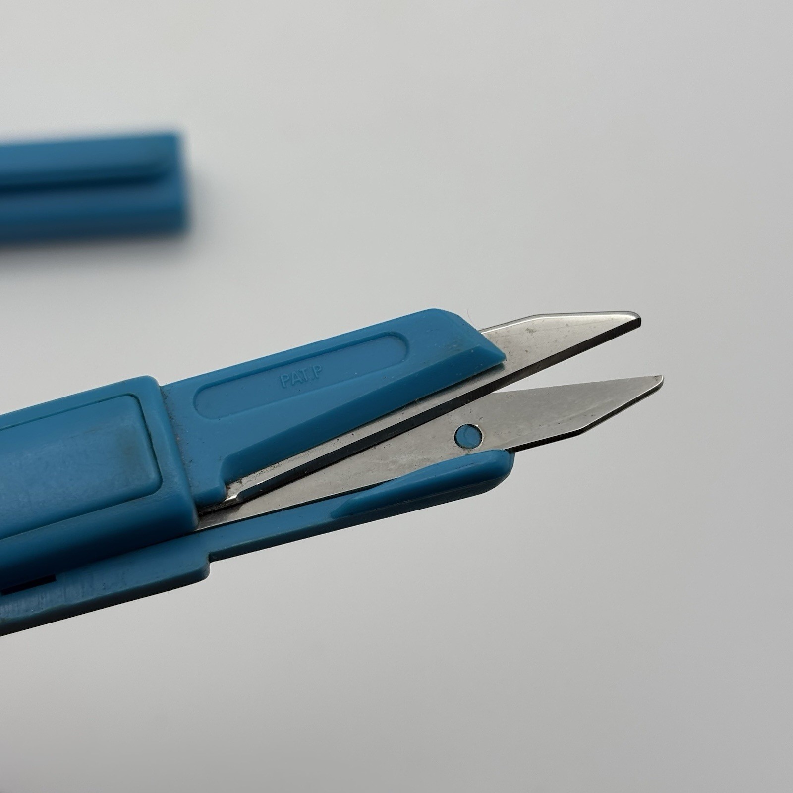 Vtg SLOW-K Travel Scissors Blue Drug Rep Potassium Chloride USP