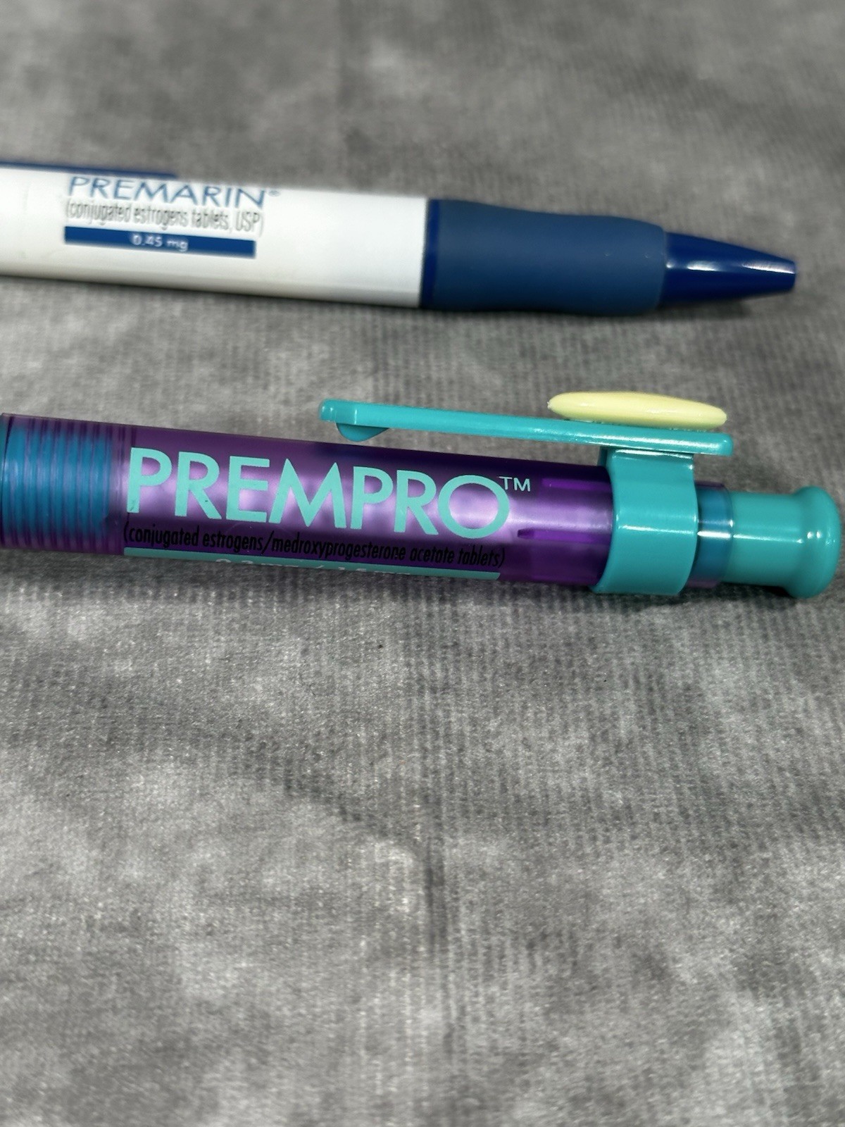 Pharmaceutical rep medication drug ink pens women’s health Premarin Flagyl Ortho