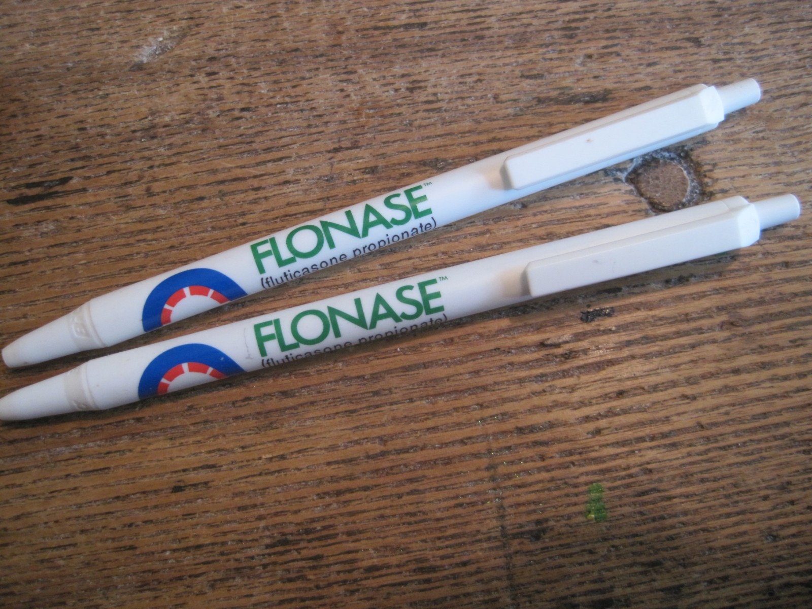 Flonase Pharmaceutical LOT OF 5 BIC PENS-PROMO-NON WORKING
