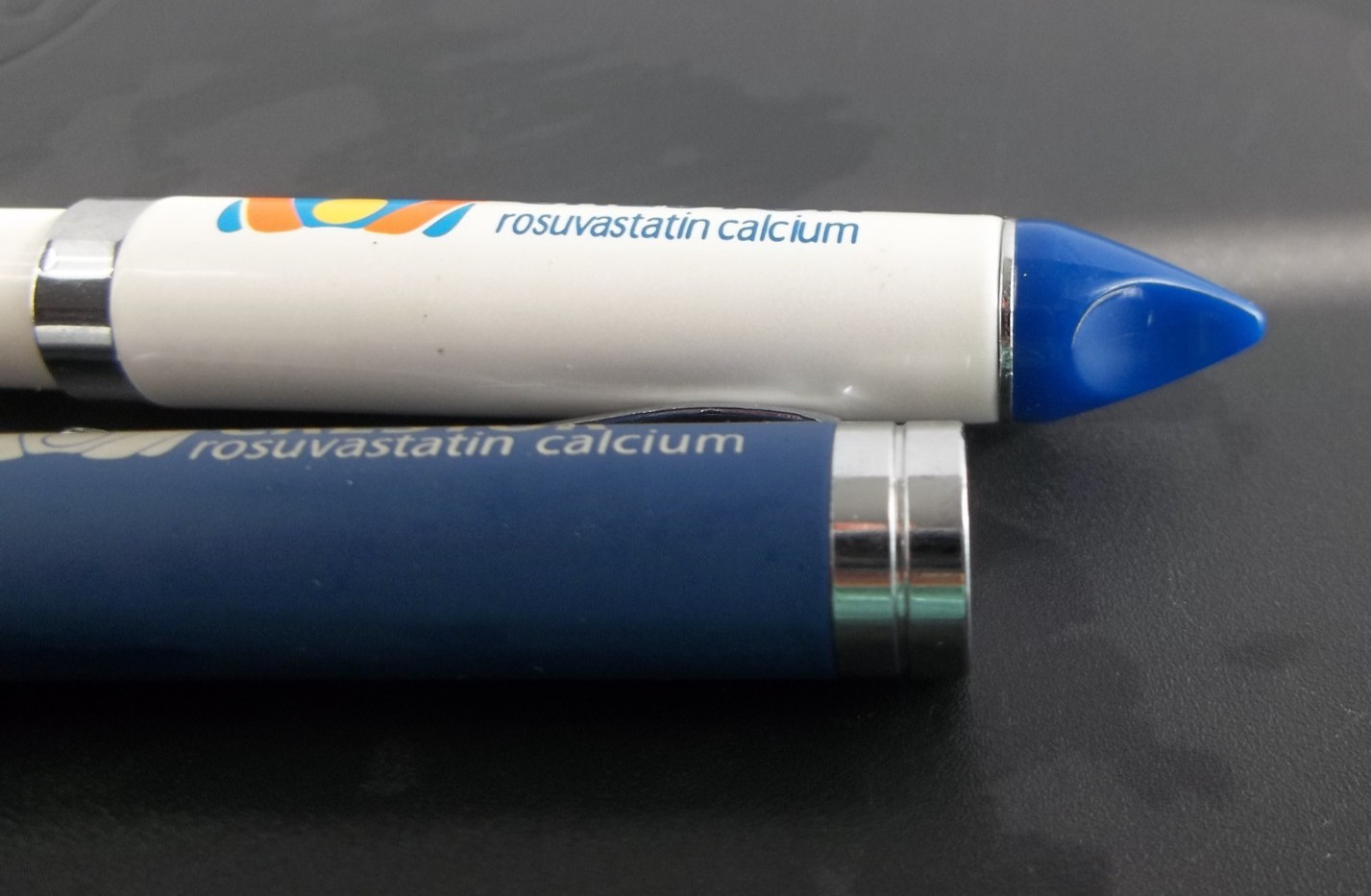 Lot of 2 Crestor Pharmaceutical Promo Pens – Drug Rep Advertising Rosuvastatin