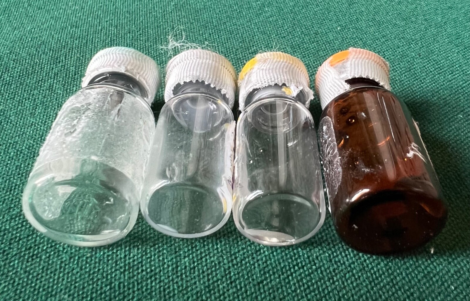 4 empty vtg vial