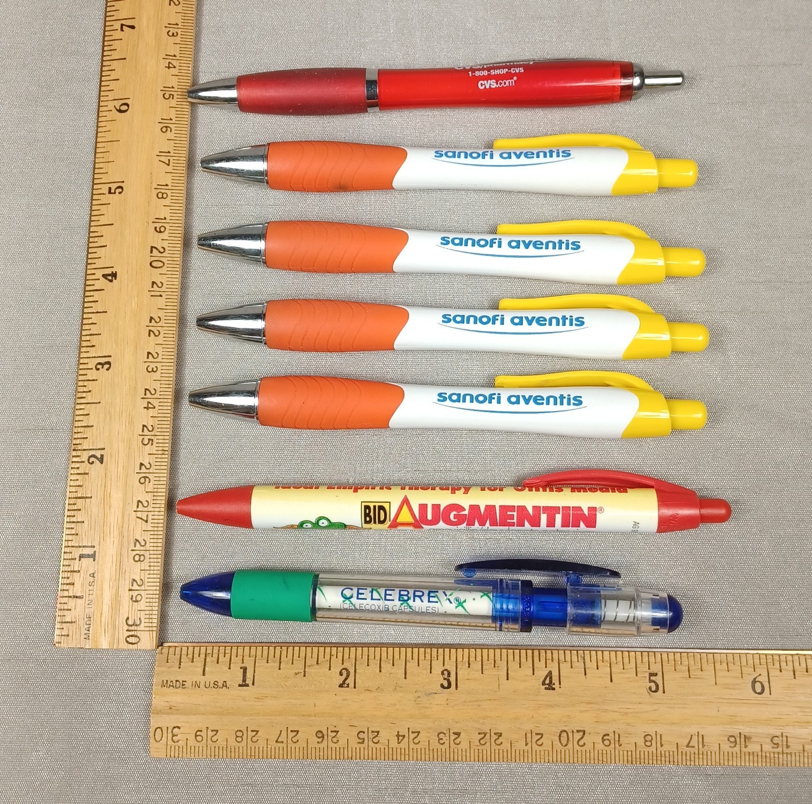 Promo Advertising Drug Rep Pen Lot Augmentin Sanofi Aventis Celebrex Pharma