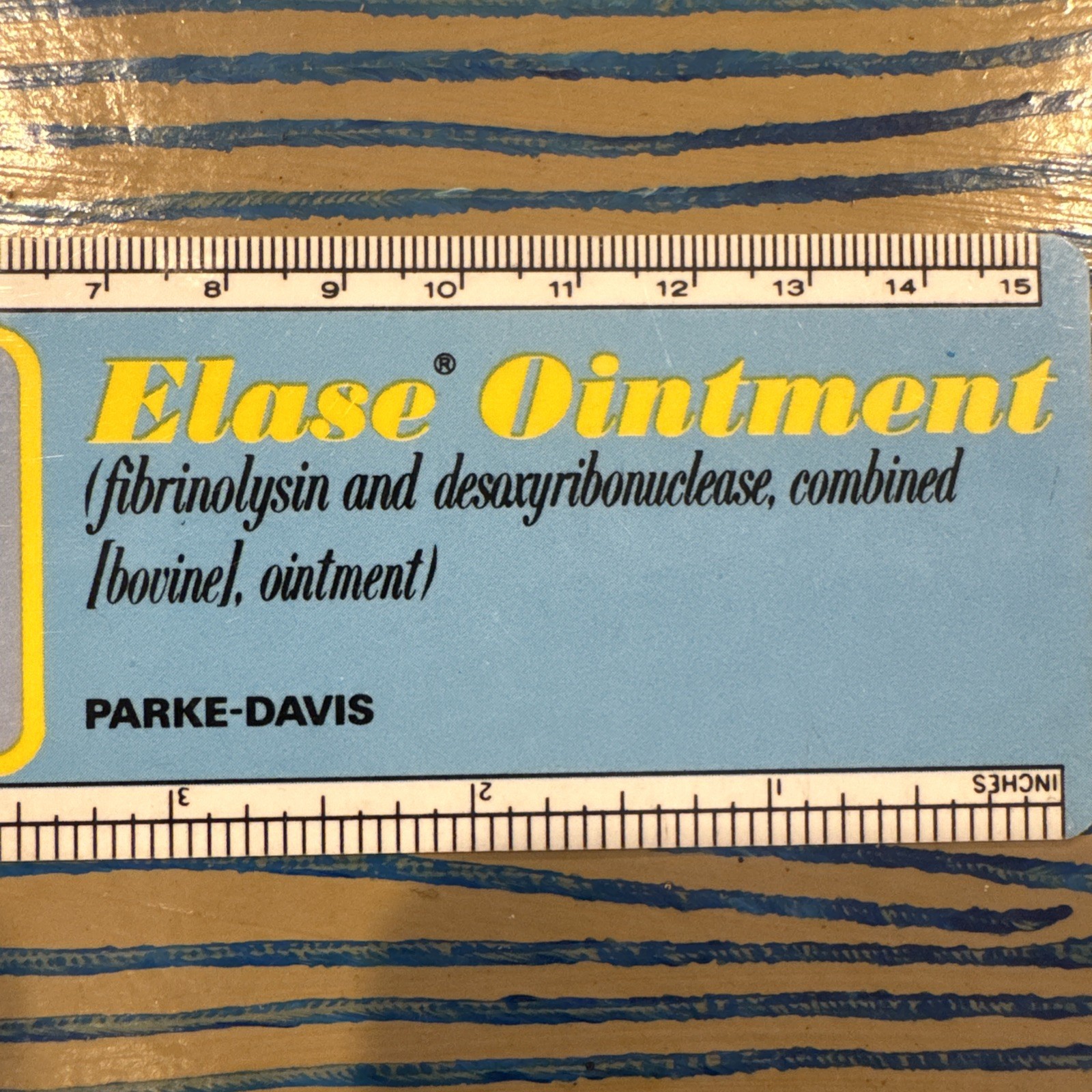 Elase Ruler 1960s Parke Davis Drug Rep Swag Pharmaceuticals Vtg Pharma Ad