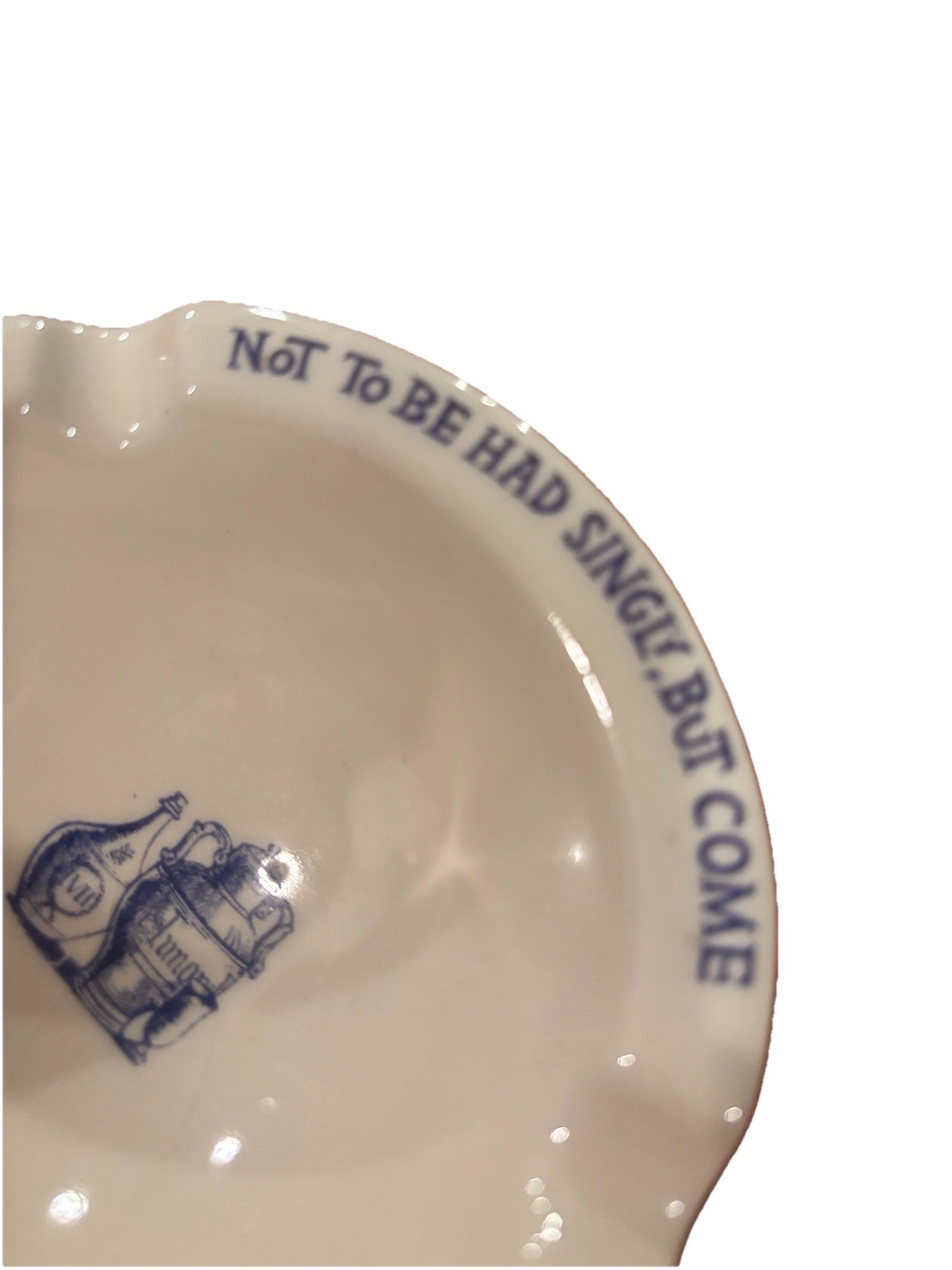 1950s Merck Sharp & Dohme Apothecary Ashtray Mortar Pharmaceutical Advertising