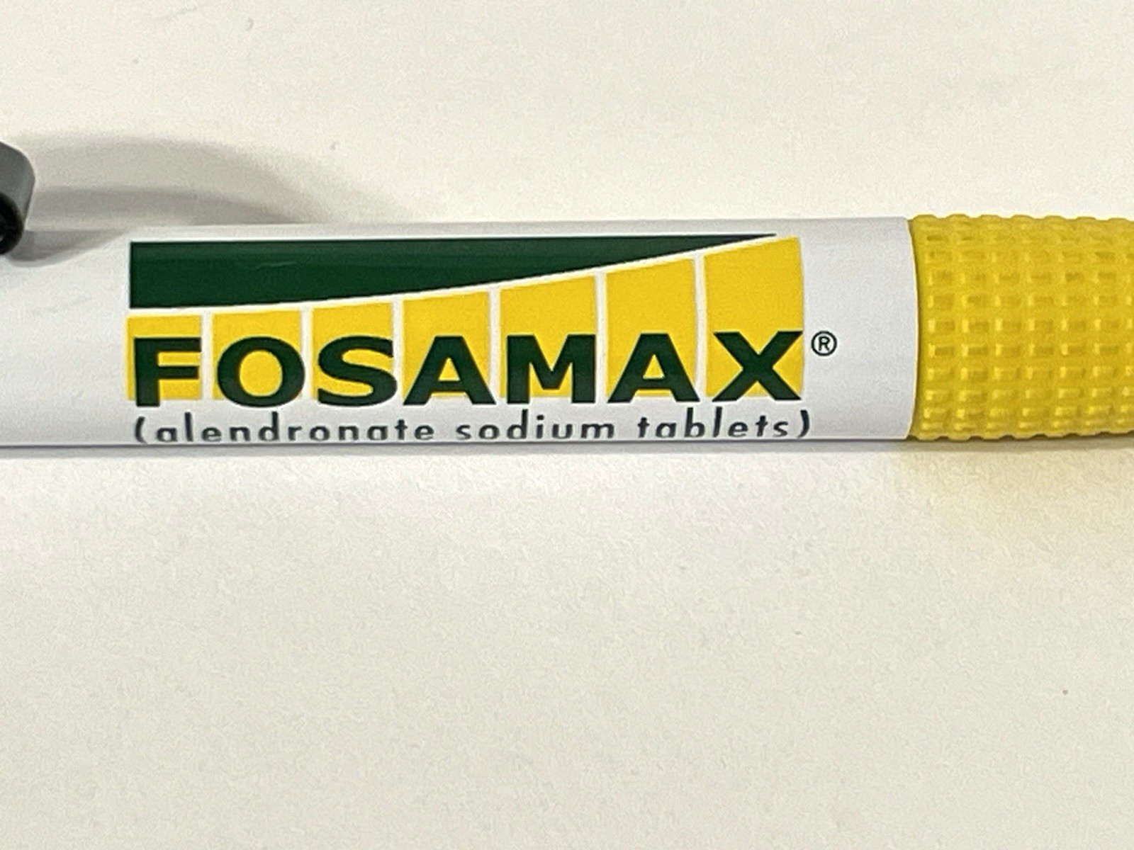 Pharmaceutical Drug Ink Rep Vintage Pen Fosamax Collectible Yellow Green Rare