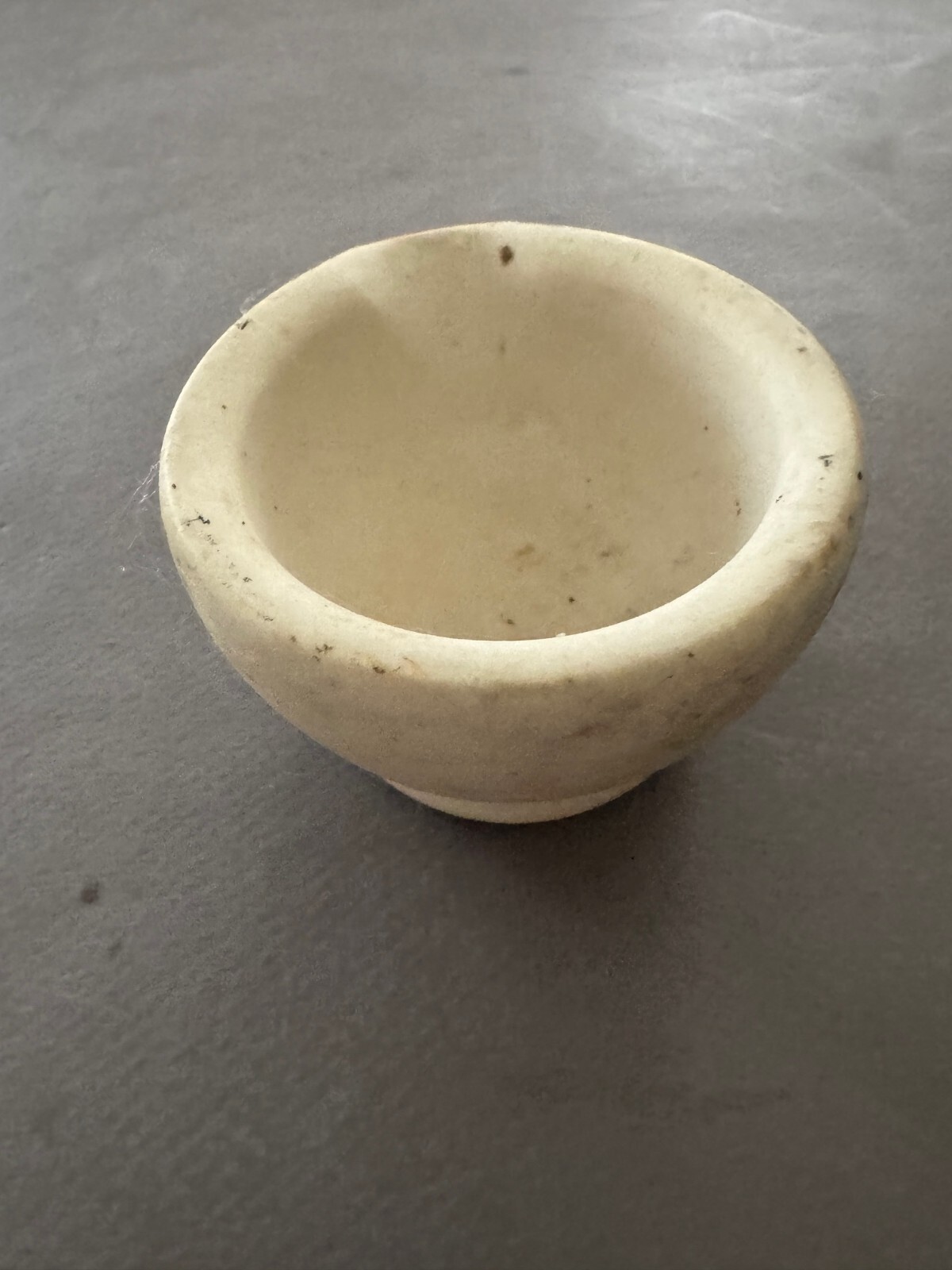 WARRANTED ACID-PROOF UNGLAZED WHITE CERAMIC MORTAR MADE IN ENGLAND VTG