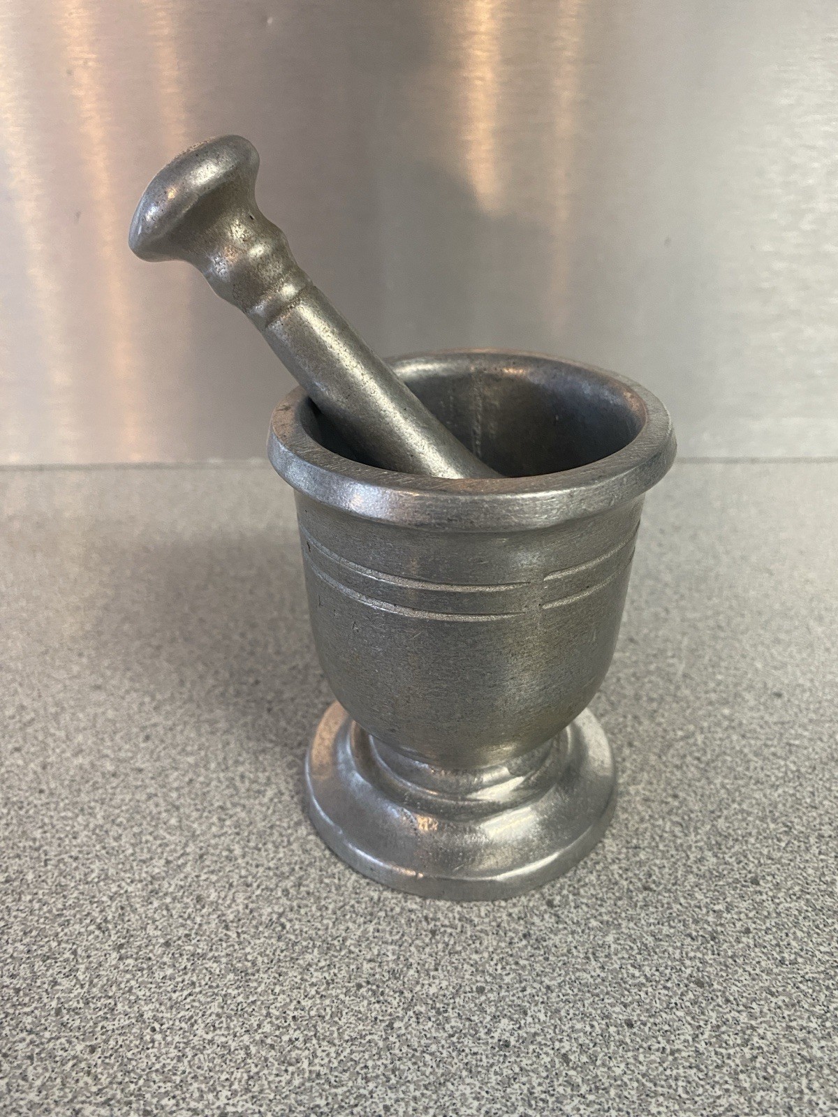 Vintage WILTON Armetale 3.5” Apothecary Mortar & Pestle USA