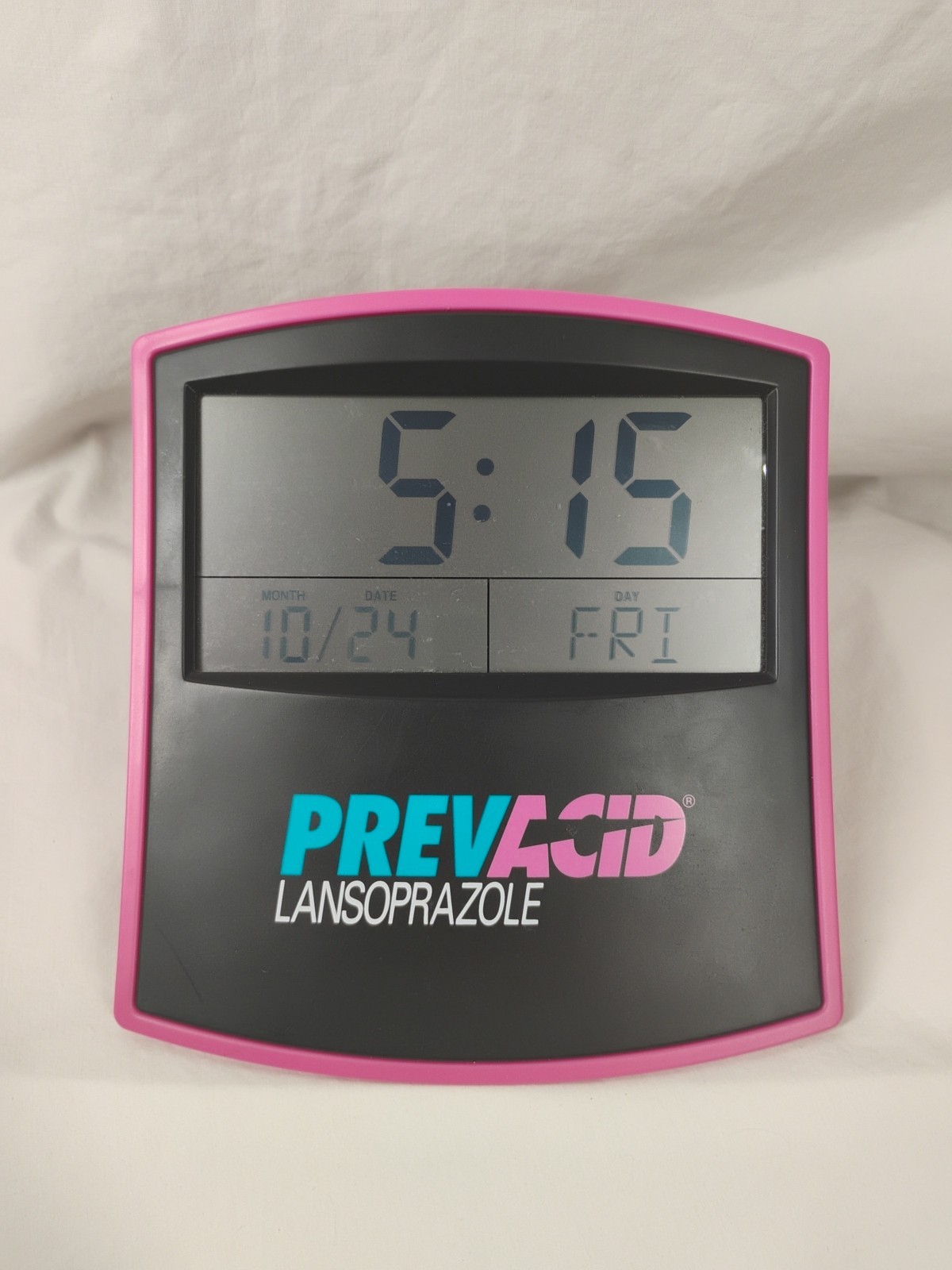 Prevacid Lansoprazole Digital Clock Drug Rep Pharmaceutical Advertising Working