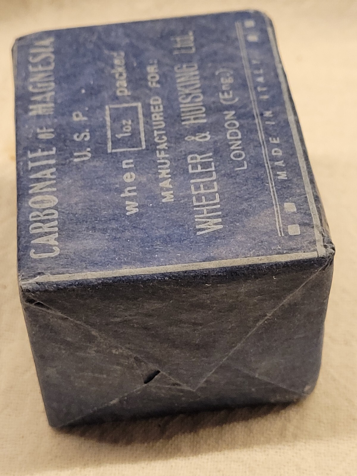 Wheeler And Huisking London Box w Original Wrapping Made In Italy