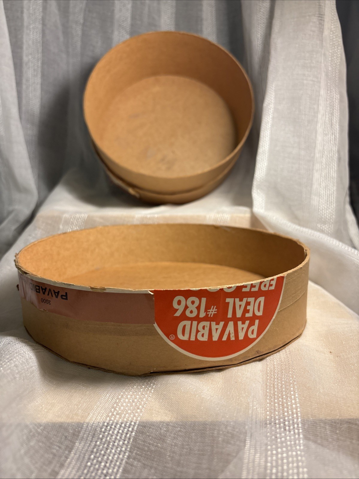 VTG Round Cardboard Pharmacy Container & Lid *Empty Continental Can Co NY Unique