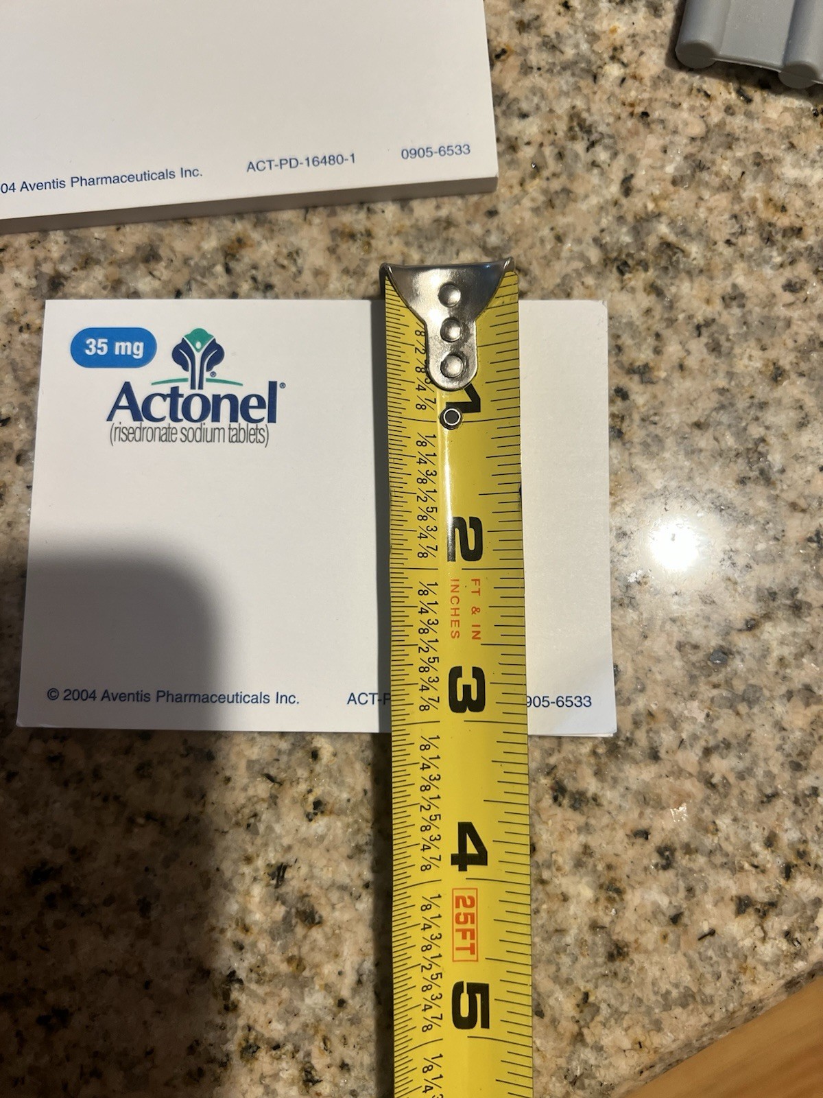 ACTONEL Note Pad Pharmaceutical Drug Rep Promotional Sealed Sticky Notes 4”x3”