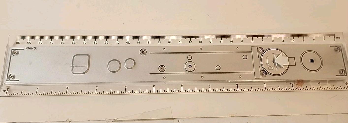 Zocor 12-in Ruler With Calculator Drug Rep Pharmaceutical Ad Promo RARE