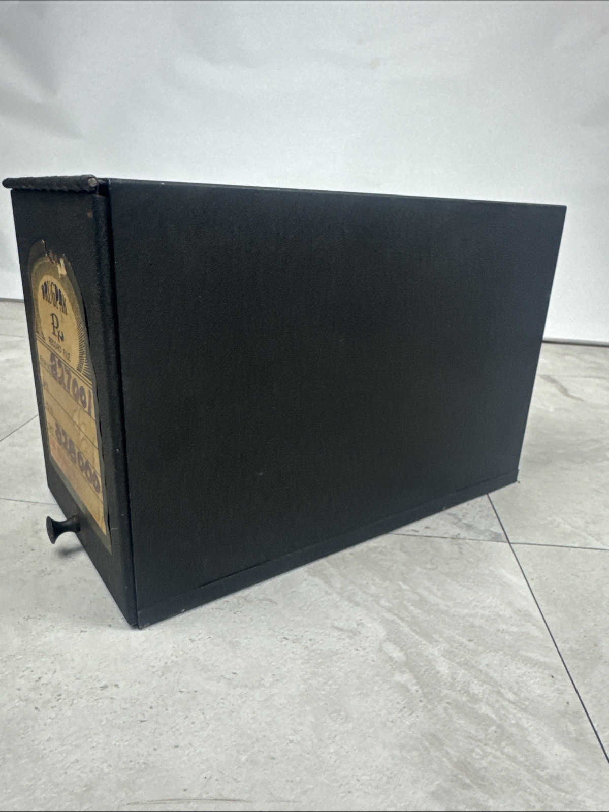 Vintage DRUGPACK RECORD FILE metal apothecary Pharmacy cabinet Drug Package Box