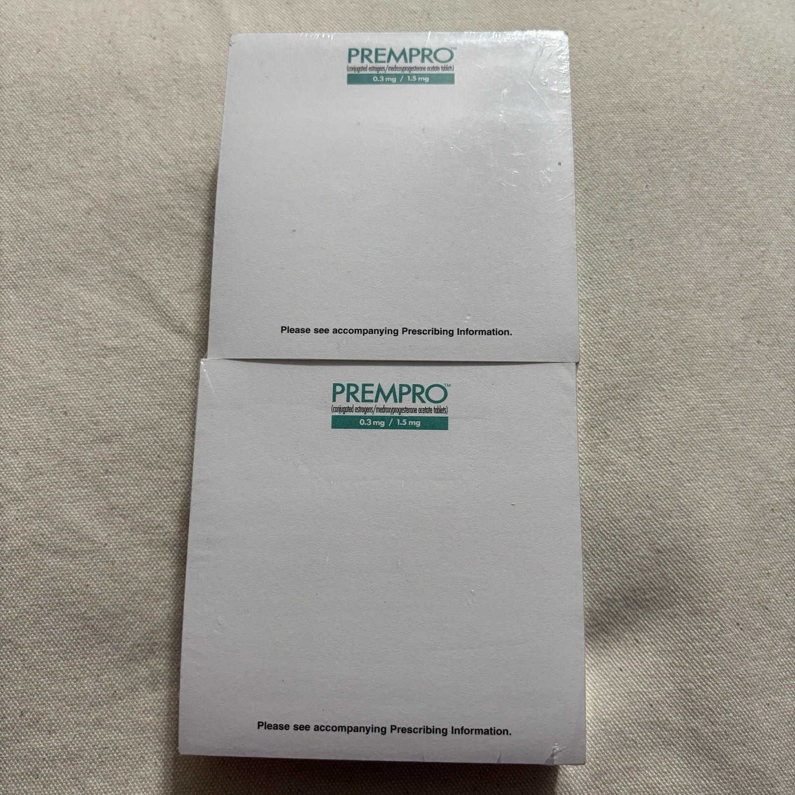 Vintage Wyeth Prempro Pharmaceutical Advertising Notepad Lot 2 Unused Drug Rep