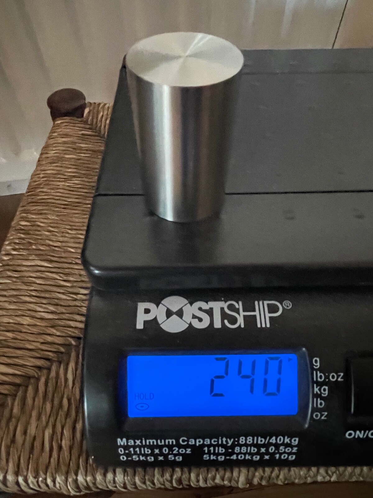 Tungsten, Magnesium & Titanium Solid Metal Cylinders length55mm diam35mm