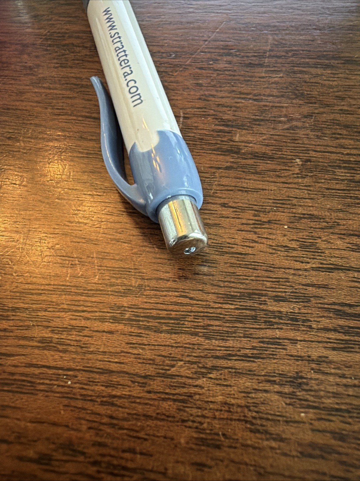 Rare Strattera Eli Lilly Medical Drug Rep Pharmaceutical Pen Gray Grip Silver