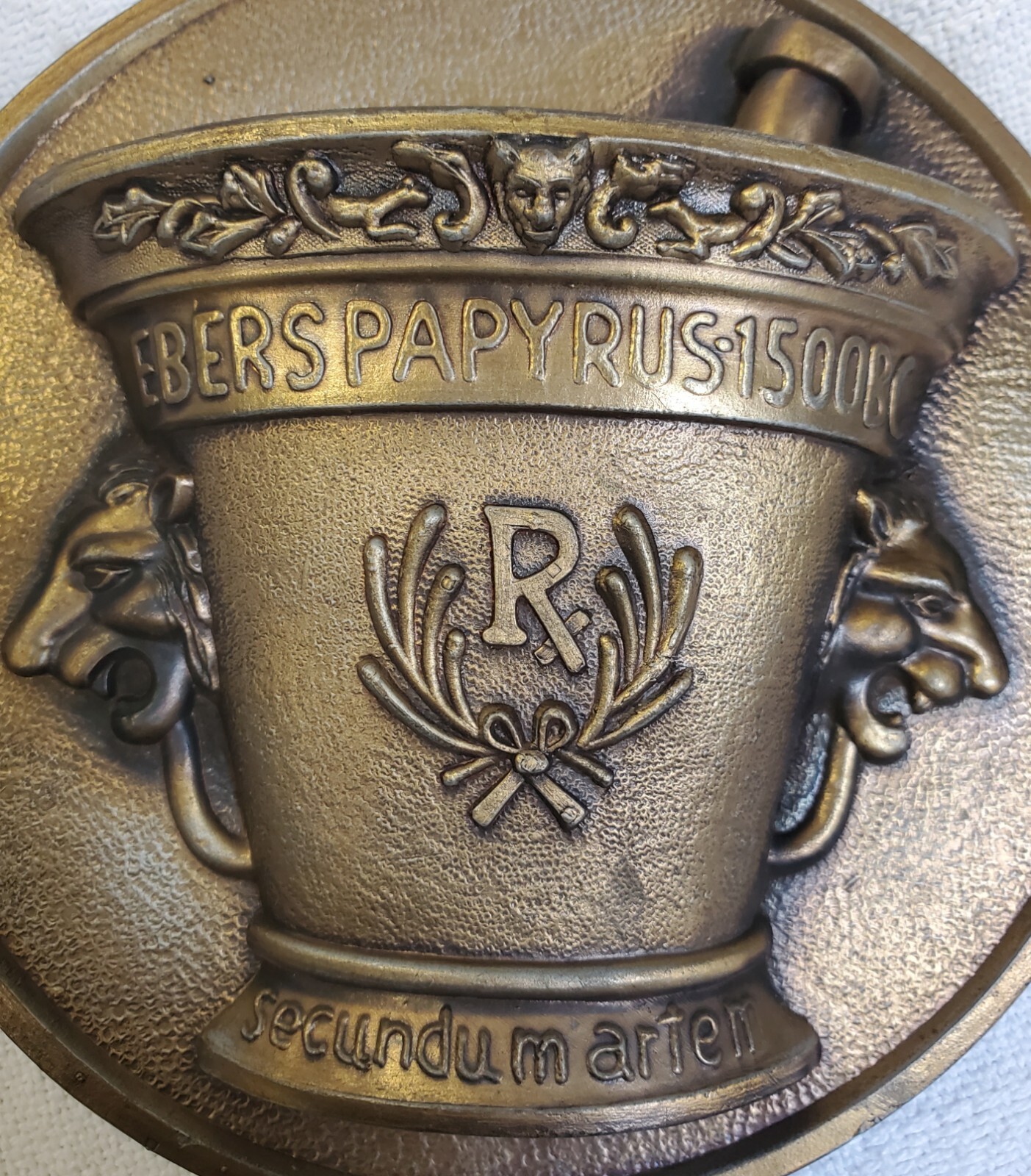 1978 Mortar & Pestle Chlor-Trimenton Pharmacy Wall Hanging Pharmaceutical Rep Ad