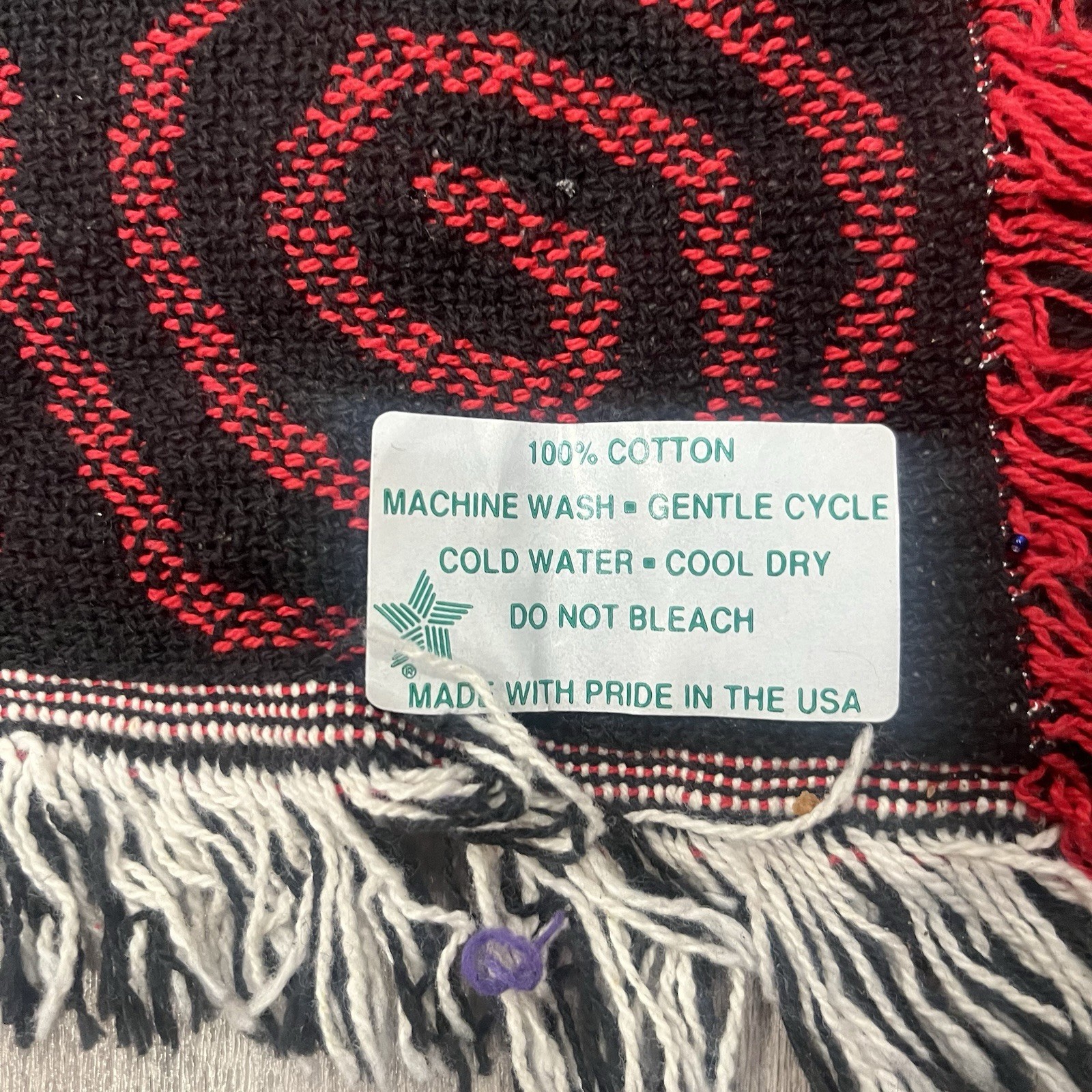 RARE PFIZER BLANKET WESTERN THROW Cactus Tribal 48 x 69″ Pharmaceutical Collect