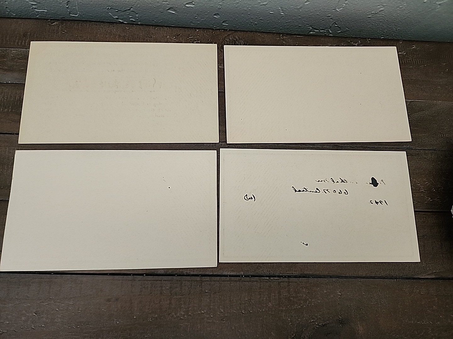 4 Vintage Medicine Medical Pharmacy Drug Advertising Cards A-CAROID ZILATONE
