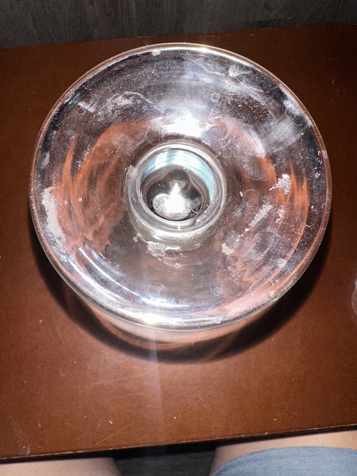 Antique Victorian Apothecary Measuring Glass with Etched Measurements (ml)