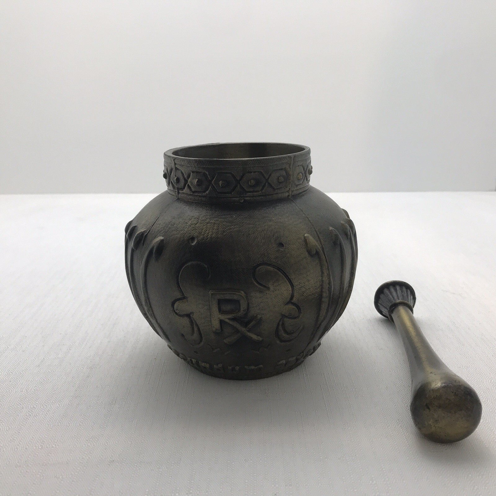 Maimonides 1135-1204 Secundum Artem Brass Rx Mortar & Pestle Coricidin