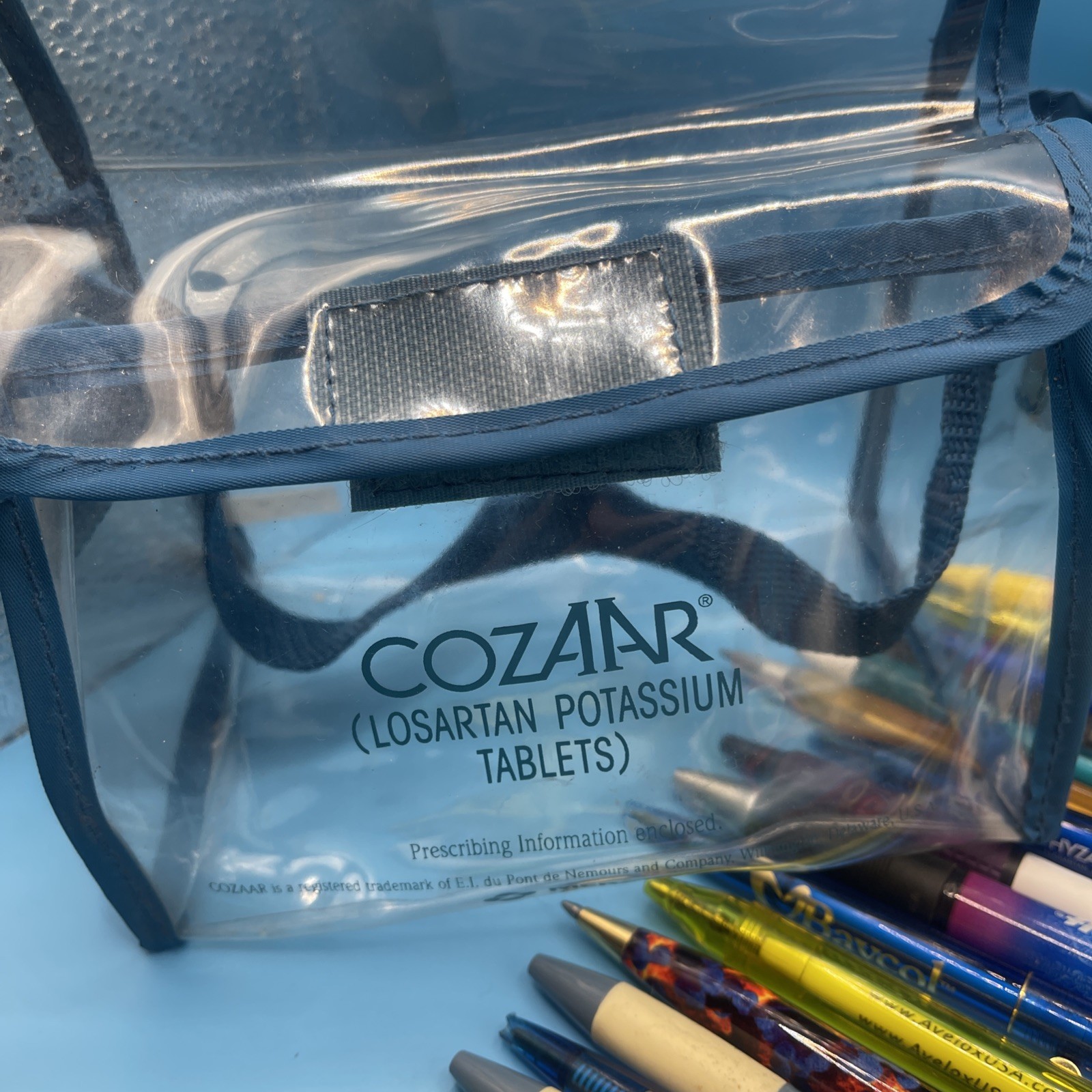Lot 23 Pharmaceutical Drug Rep Pens, Bag, Calc, Tylenol Viagra Diflucan Etc