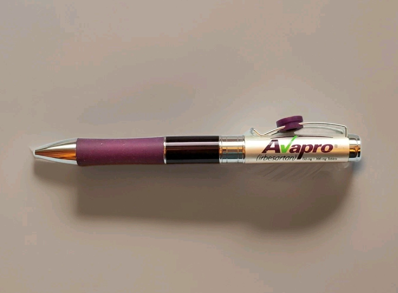 Avapro METAL Ink Pen Pharma Drug Rep Pharmaceutical Collectible Promo Swag NEW
