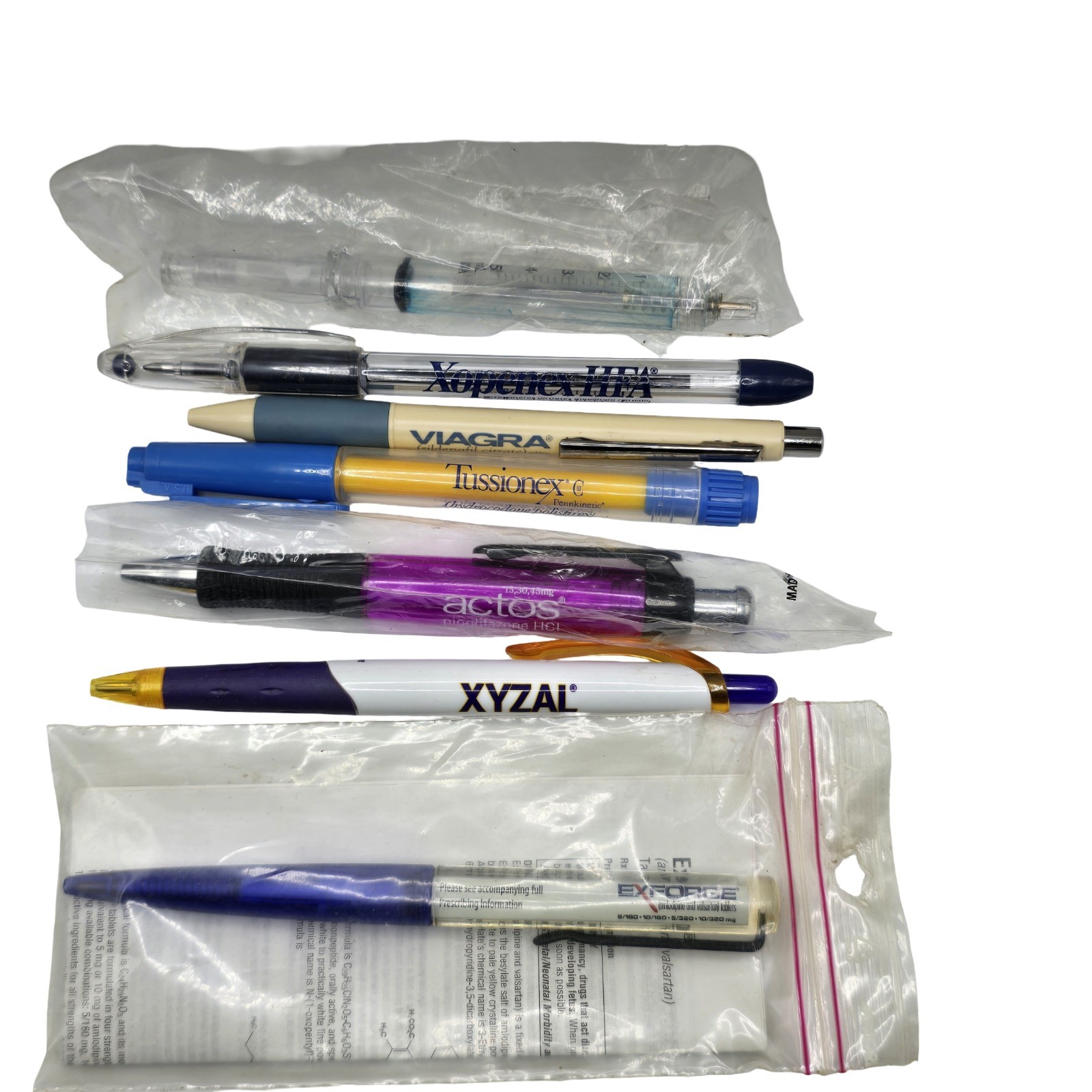 Pharmaceutical Drug Pen Lot of 7 Rep Rx Drugs Advertising Promo Viagra Xyzal