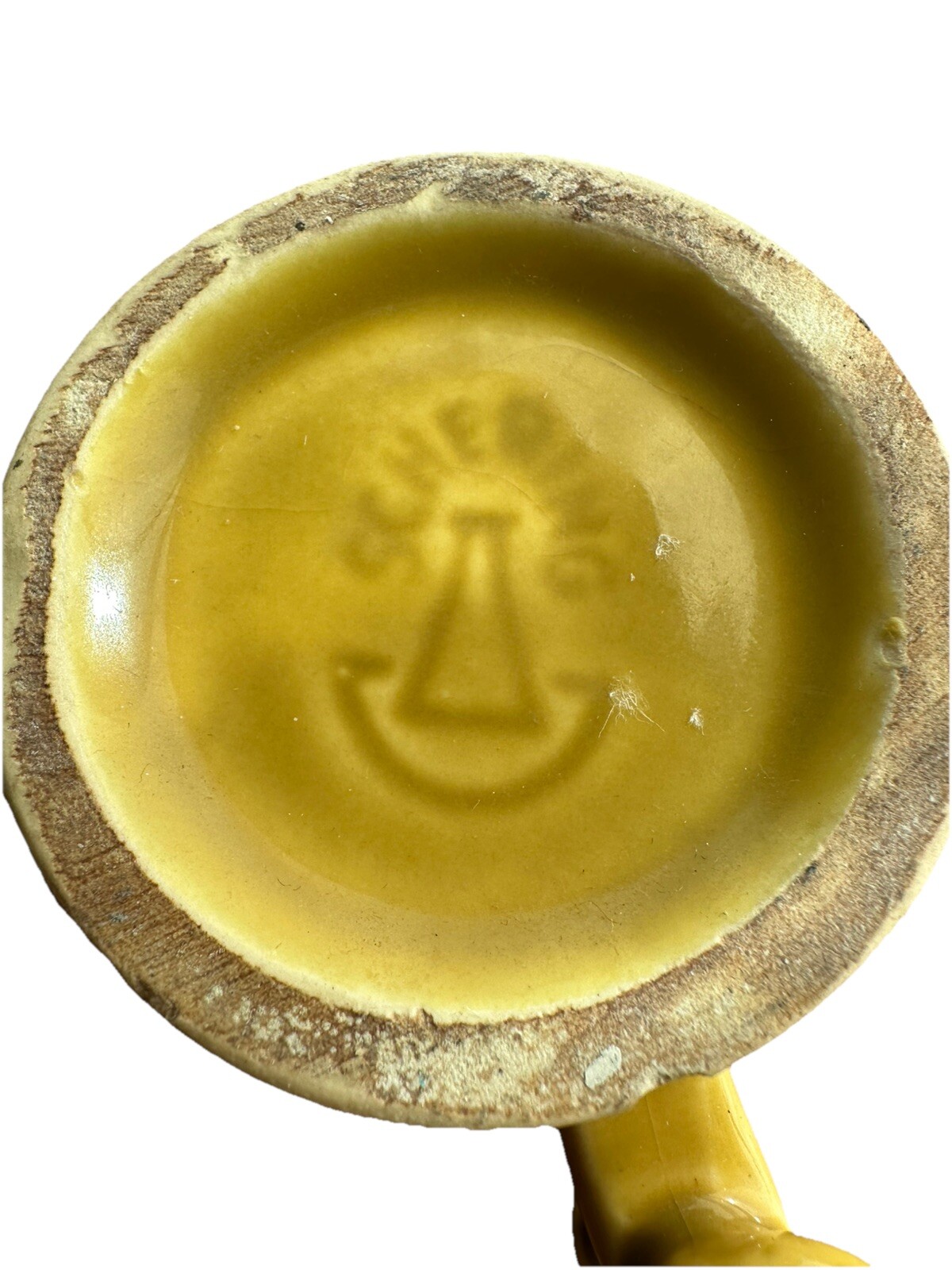 Galen Mortar & Pestle Promotional Pharmacy Mug, Yellow gold, Vintage 1960s