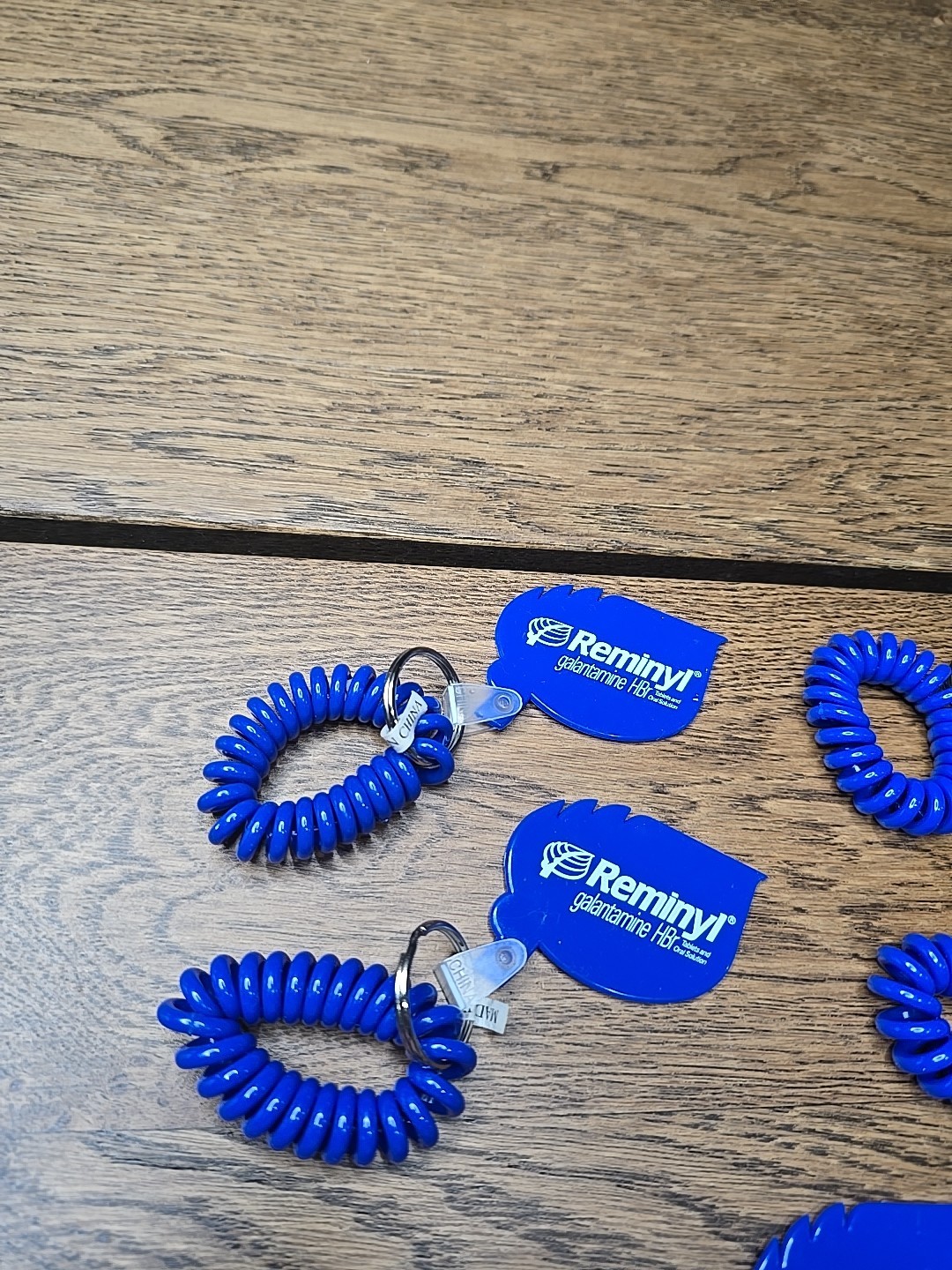 Reminyl Pharmaceutical Drug Rep Advertising Wrist Key Chain Lot Of 5 New